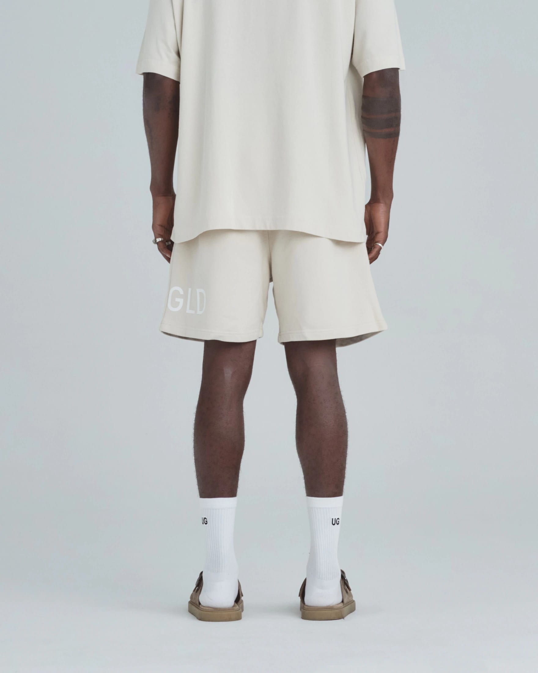 Line Basic Biased Shorts Cream - imagen 7