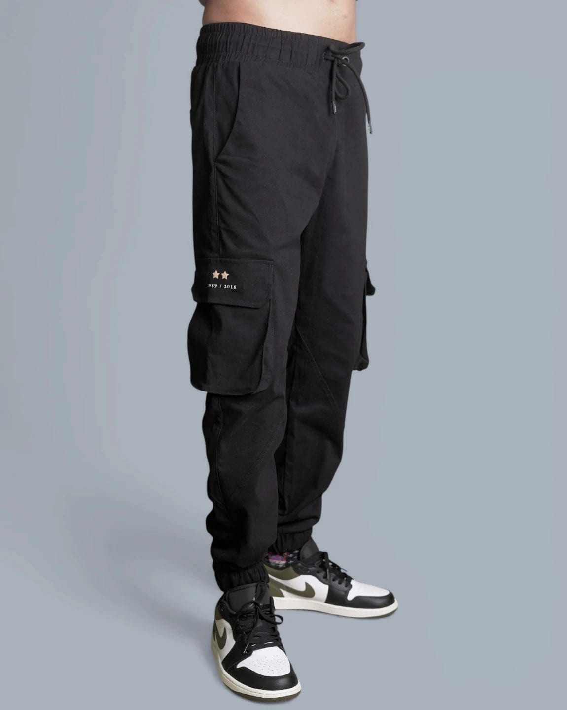 PANTALON CARGO NEGRO HOMBRE - imagen 3