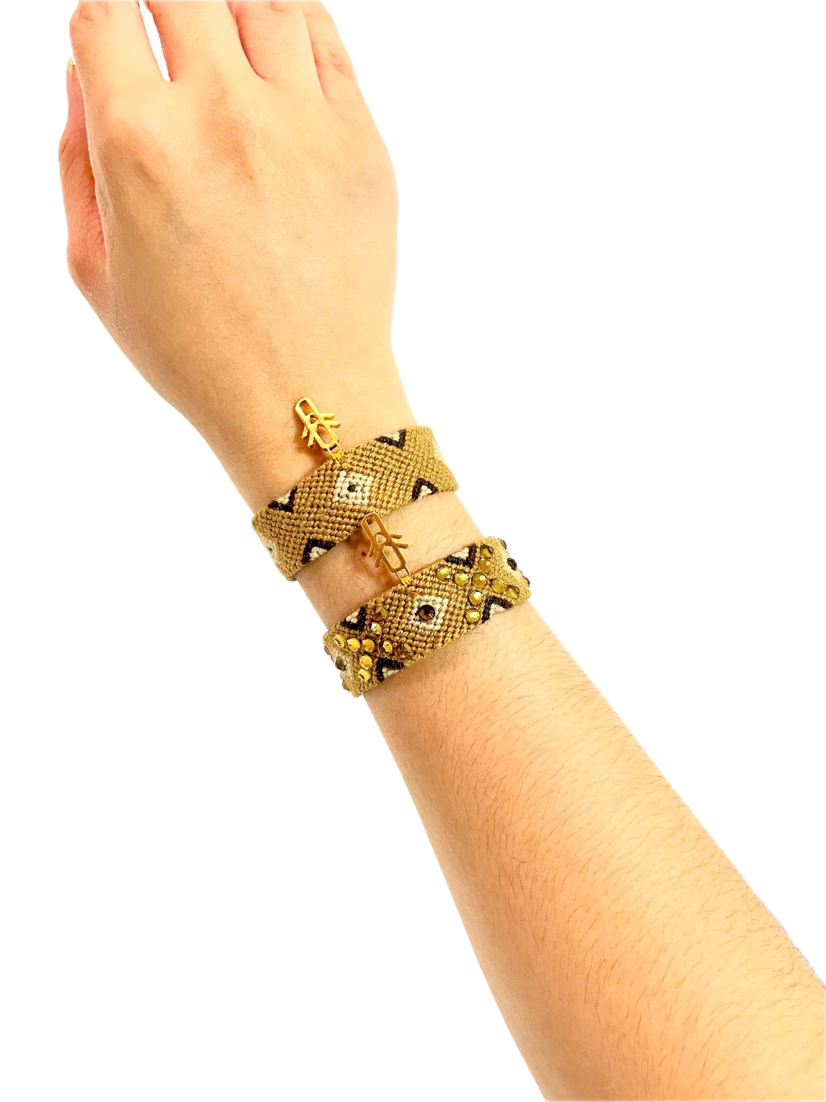 Mustard Duo Bracelets - imagen 1
