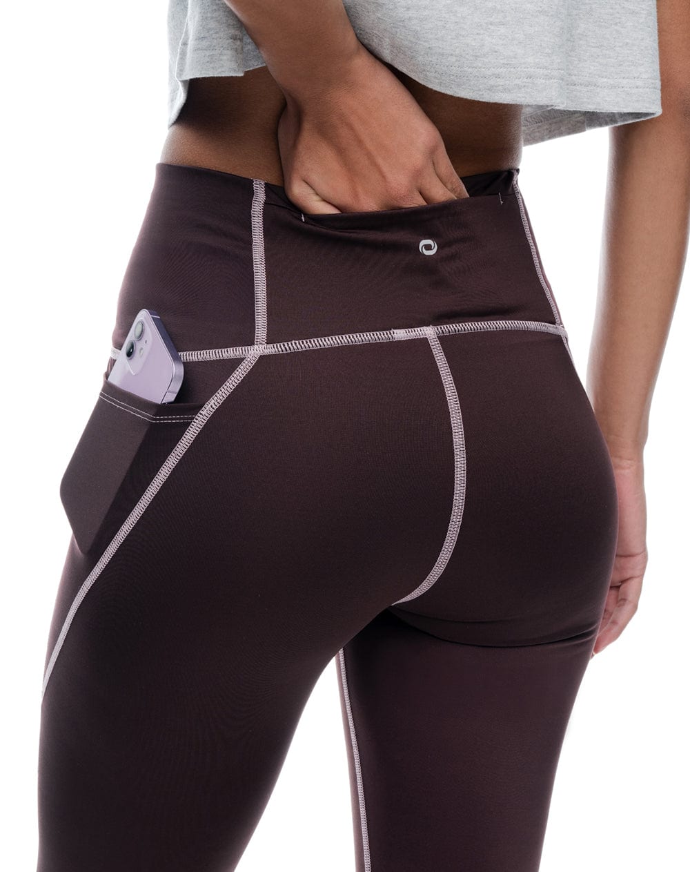 Legging tiro alto vino tinto mujer - imagen 5