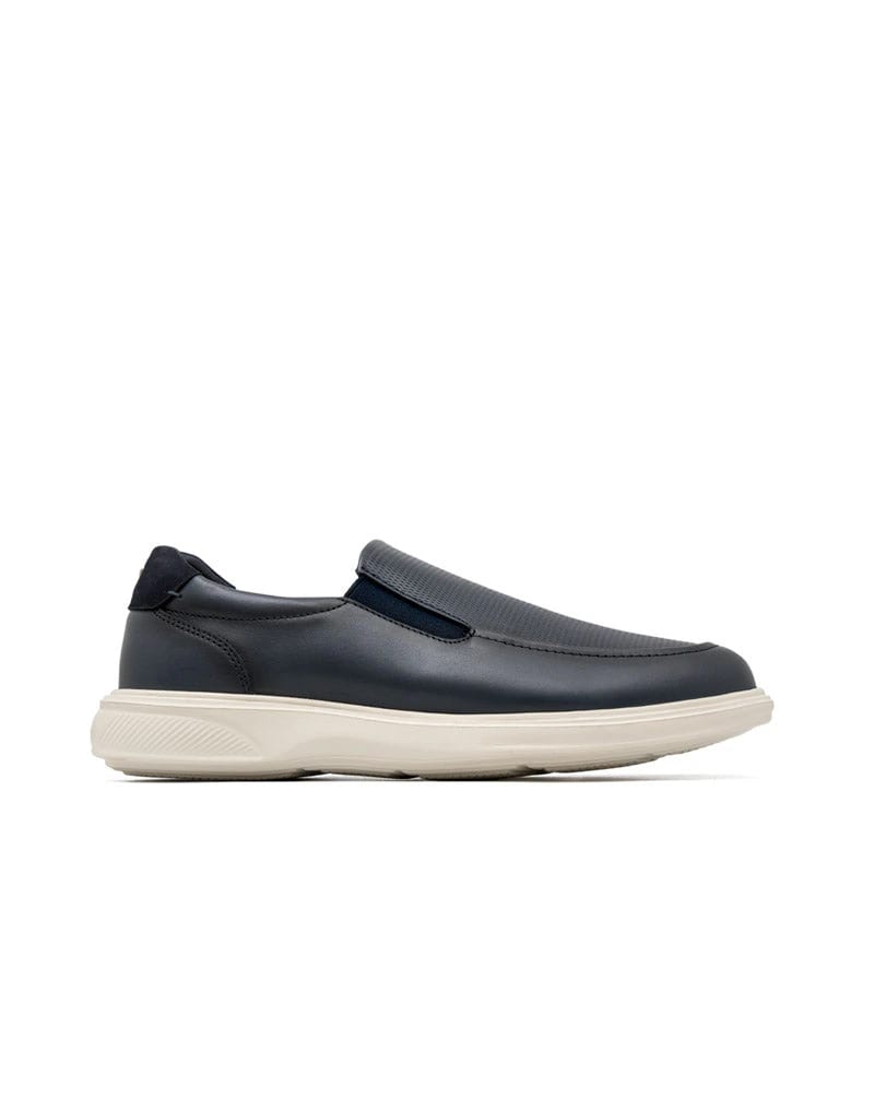 Mocasín casual ultraliviano para hombre en cuero liso azul REF SAPP12 - imagen 1