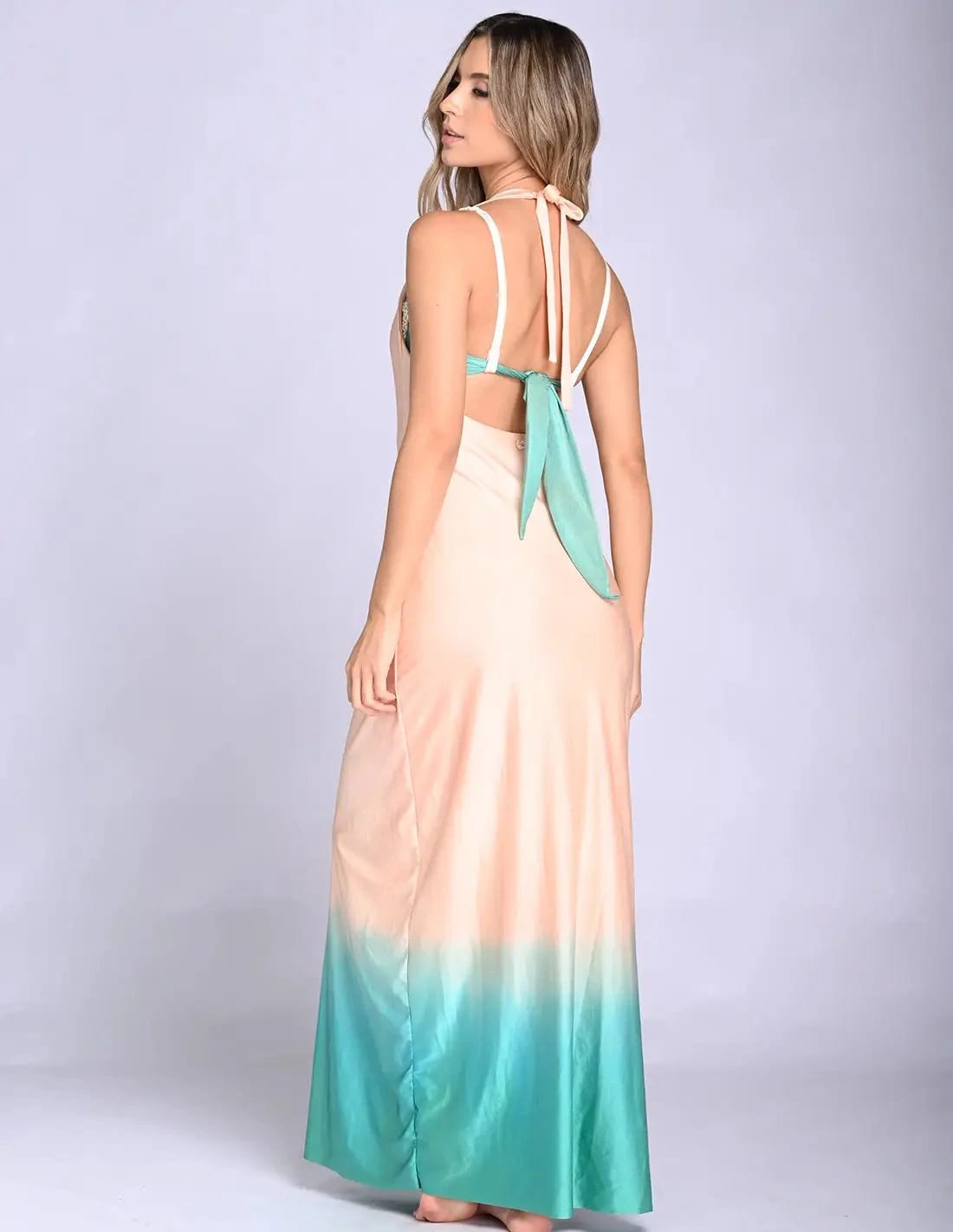 Vestido Satori Soft Pink + Turquoise - imagen 2
