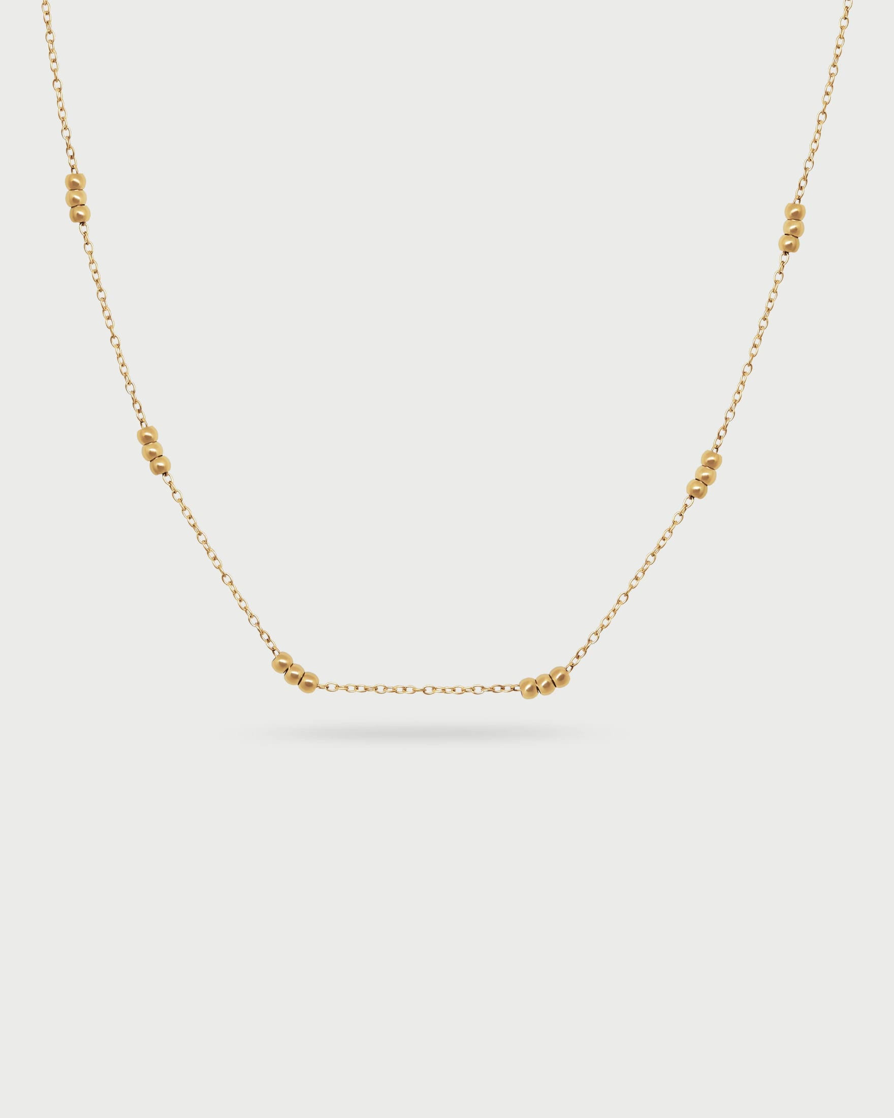 Collar 3 Esferas Oro - imagen 2