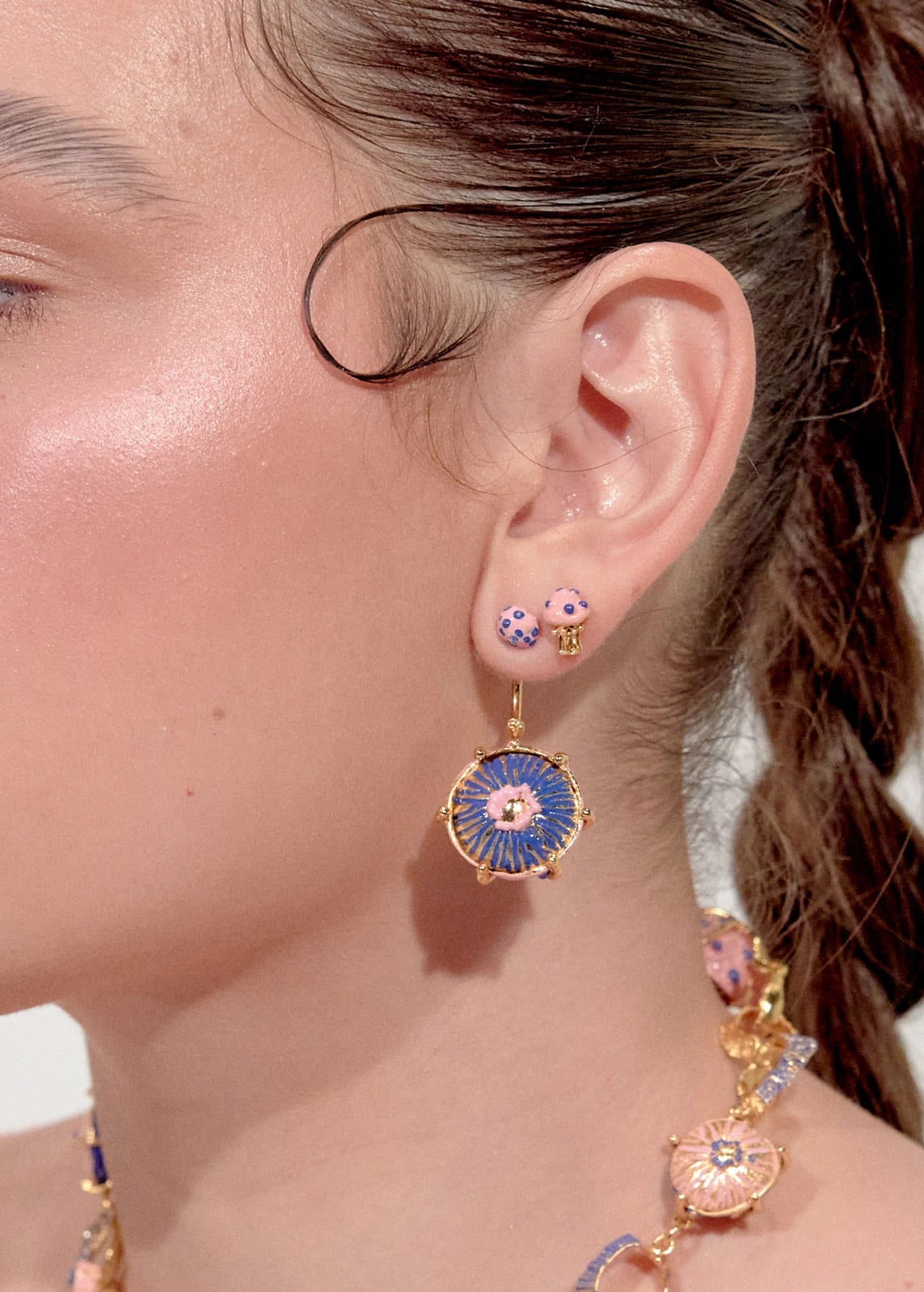 Aretes Seticas azul - imagen 2