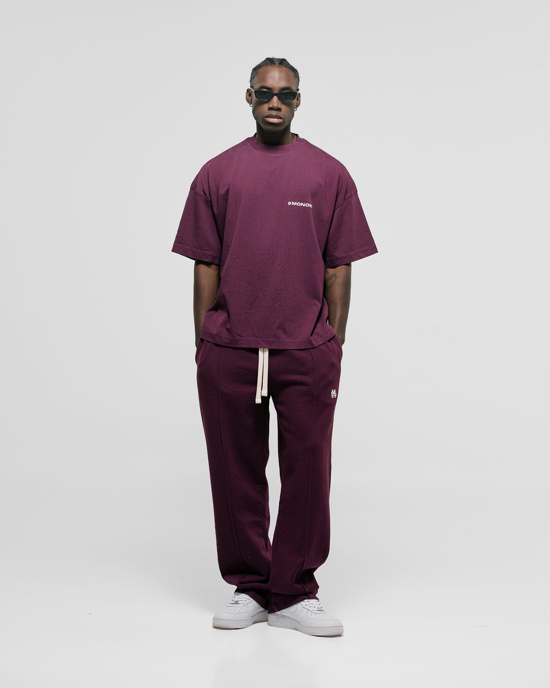 Camiseta Boxy Fit Básica V3 - Burgundy - imagen 3