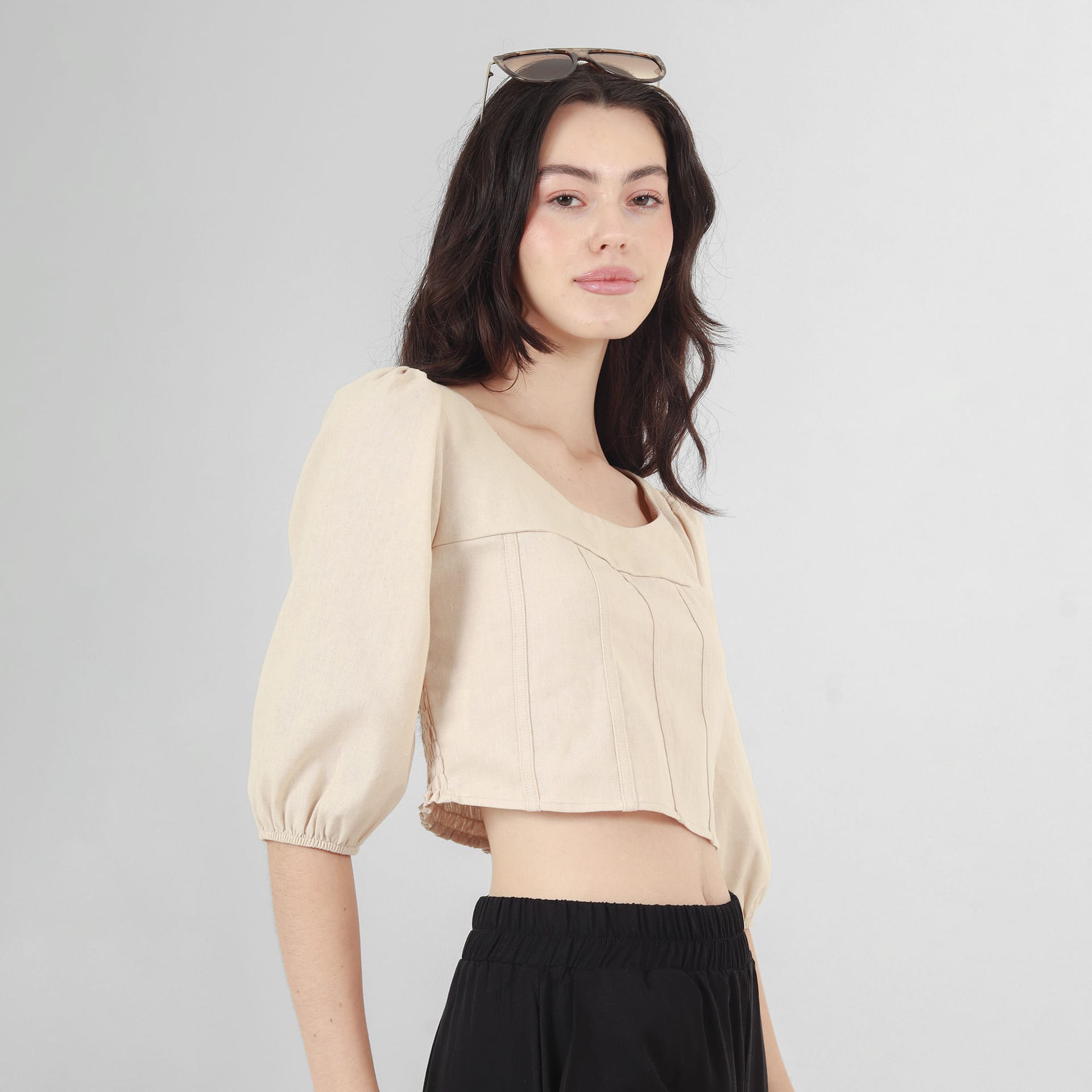 Blusa Cuello Redondo Manga 3Cuartos - imagen 10