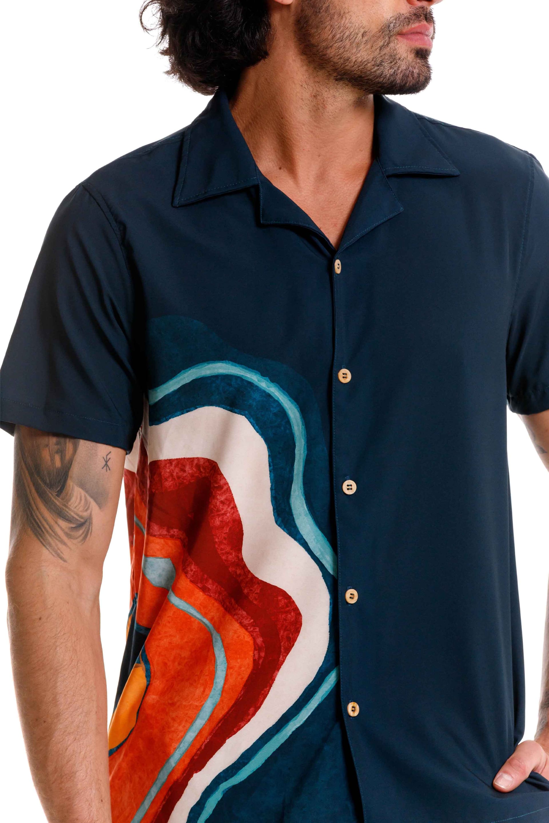 Camisa Playera Nebula Verde - imagen 2