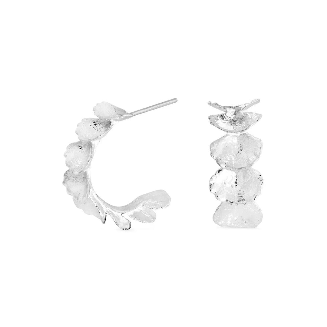 Candongas Pétalos en plata - imagen 1