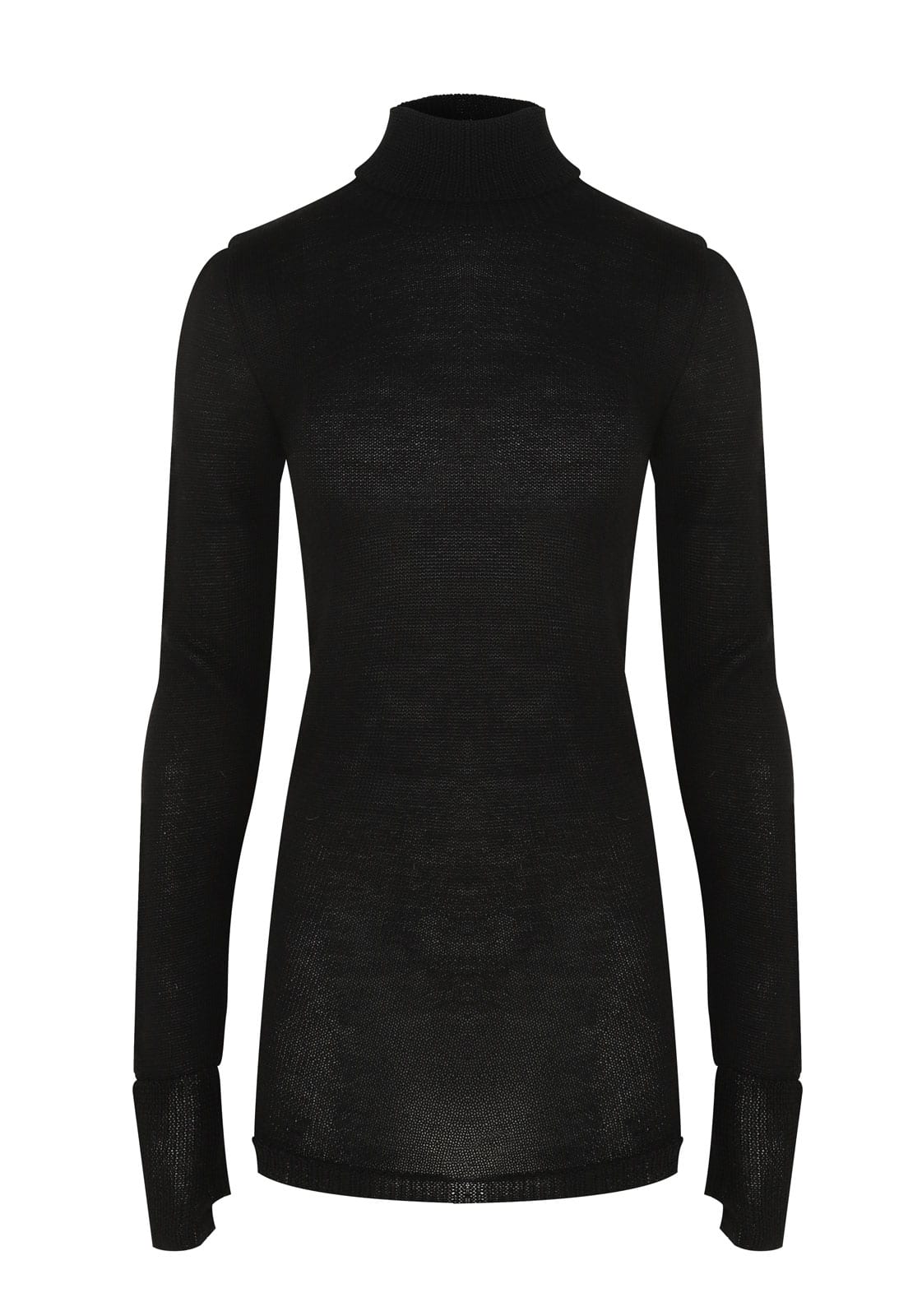 BABY ALPACA SILK KNITTED TURTLENECK SWEATER - imagen 8