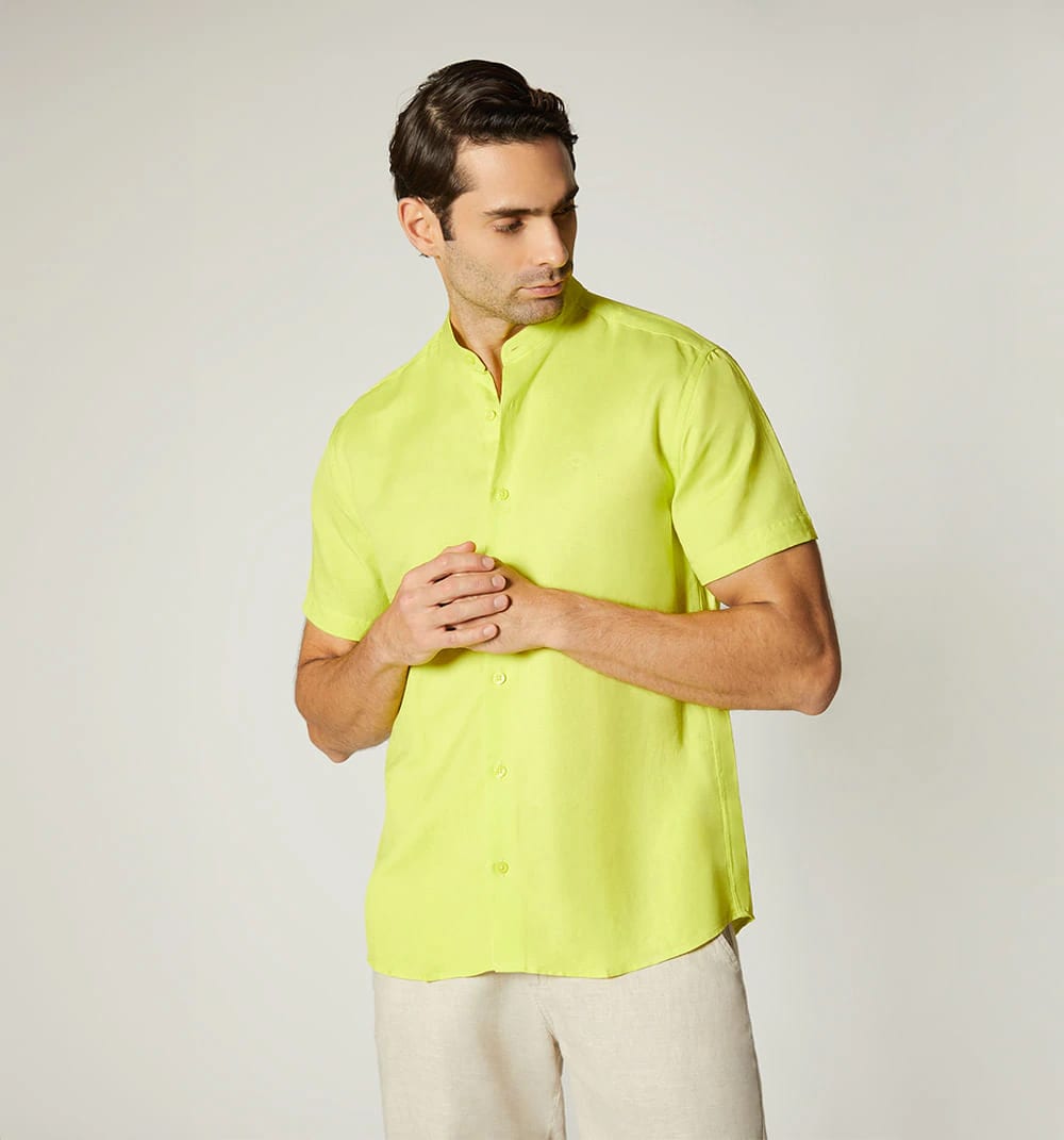 Camisa para hombre manga corta con cuell - imagen 5