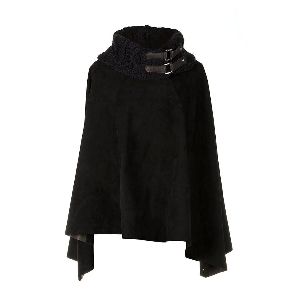 CLARA FABRIC NECK CAPE - imagen 1