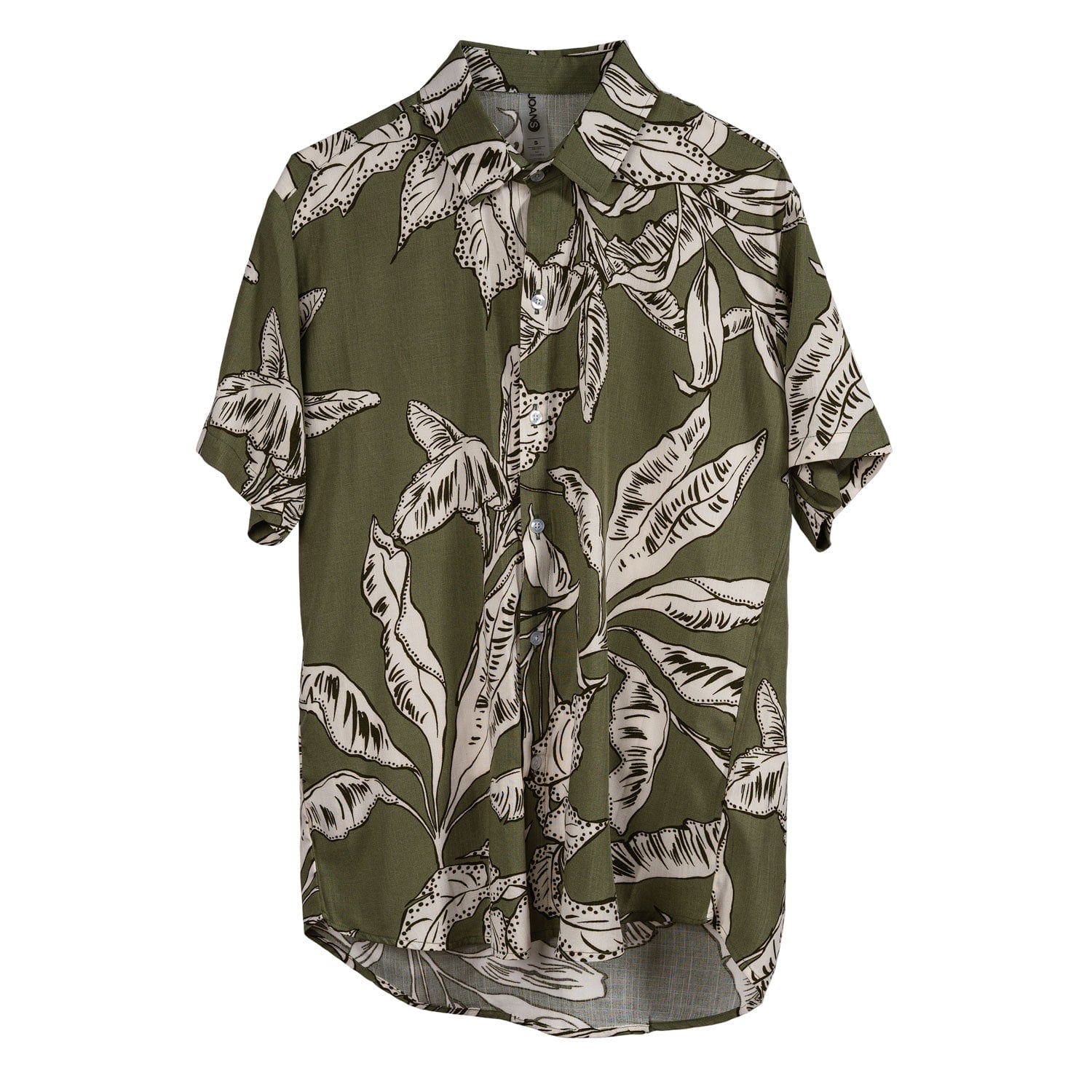 Camisa Cuello Clasico Estampada Verde JO016 - imagen 1