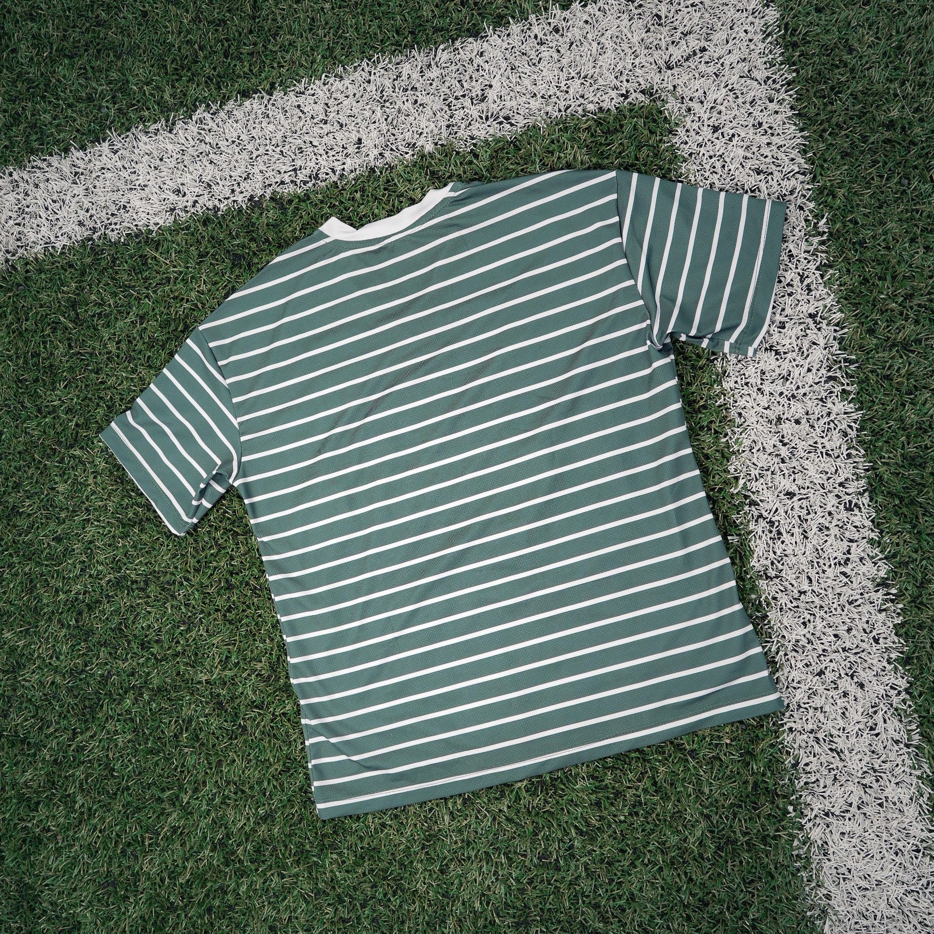 CAMISETA RAYAS VERDE OSCURO MUJER - imagen 2