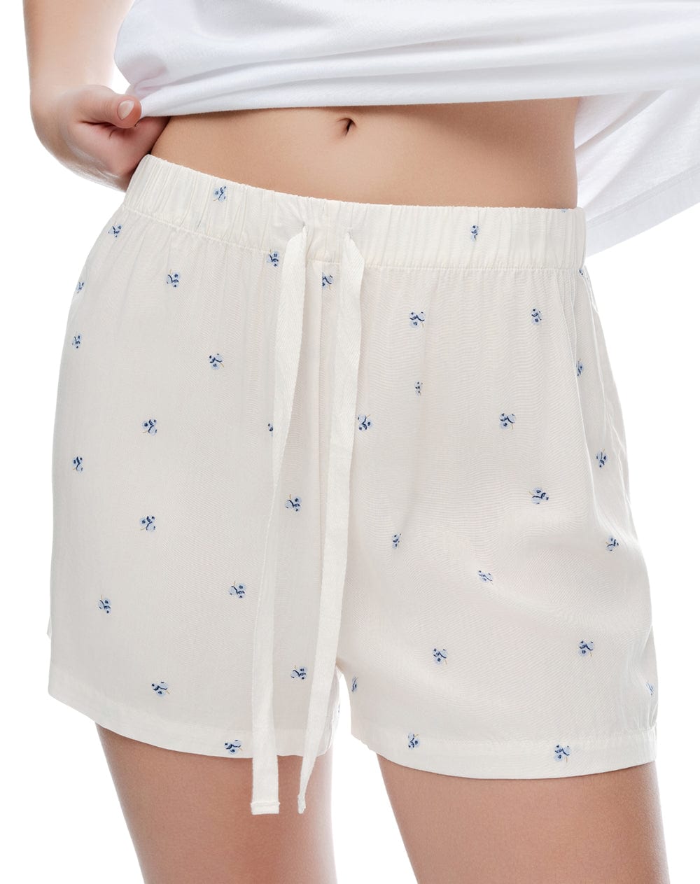 Short blanco estampado mujer - imagen 5