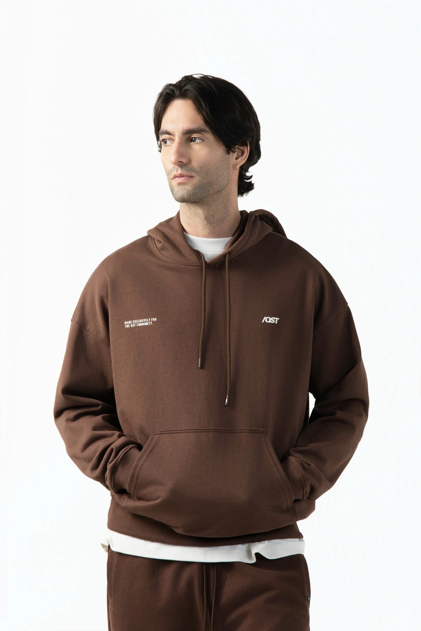 BUZO CERRADO COLOR SHAVED CHOCOLATE - imagen 3
