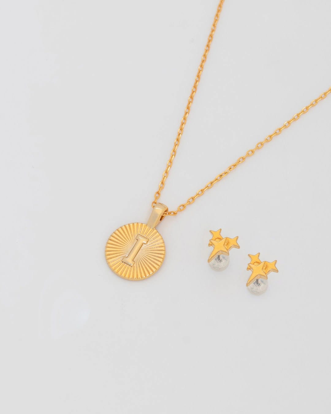 Collar Letra Destellos + Aretes - imagen 8