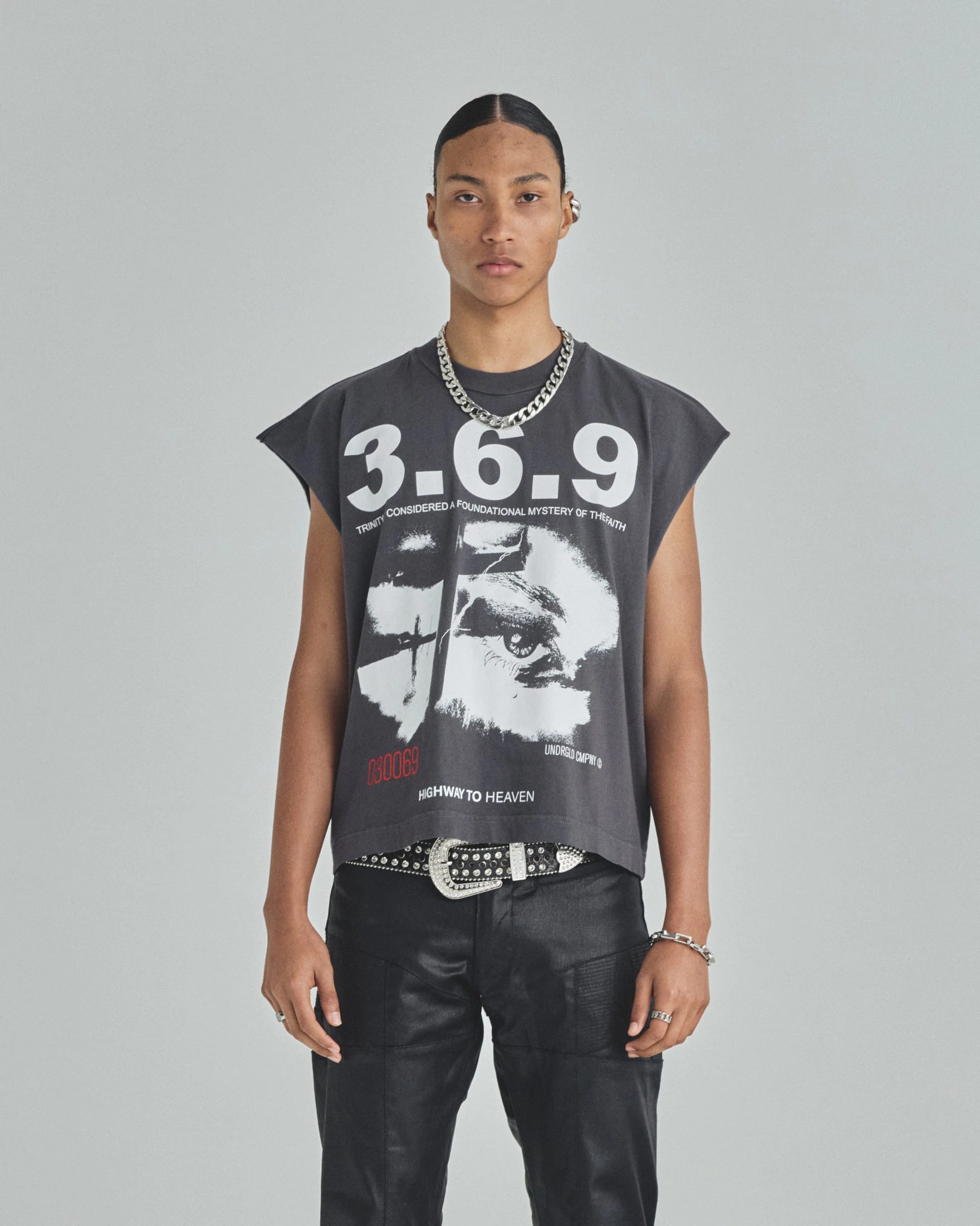 Spring Trinitas Sleeveless Tshirt Vintage Gray - imagen 2