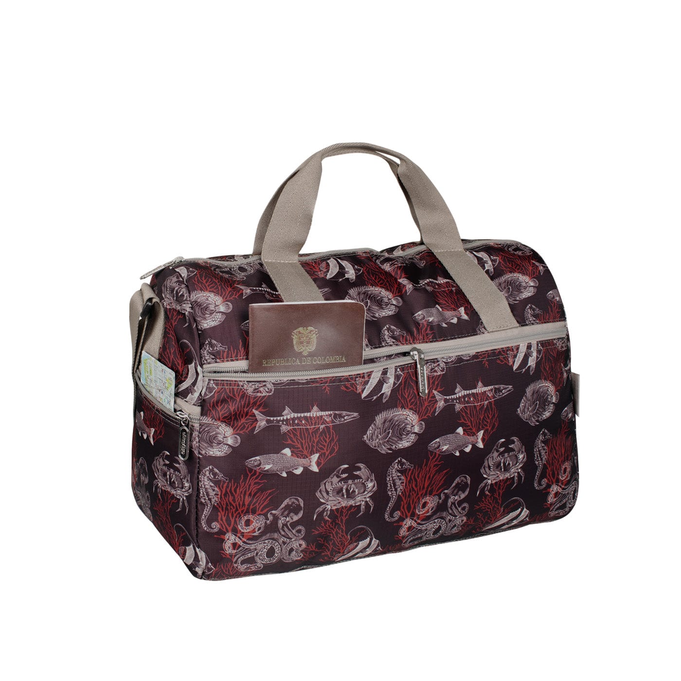 Maleta M ULTRA Plegable Estampado Coral Citybags - imagen 4