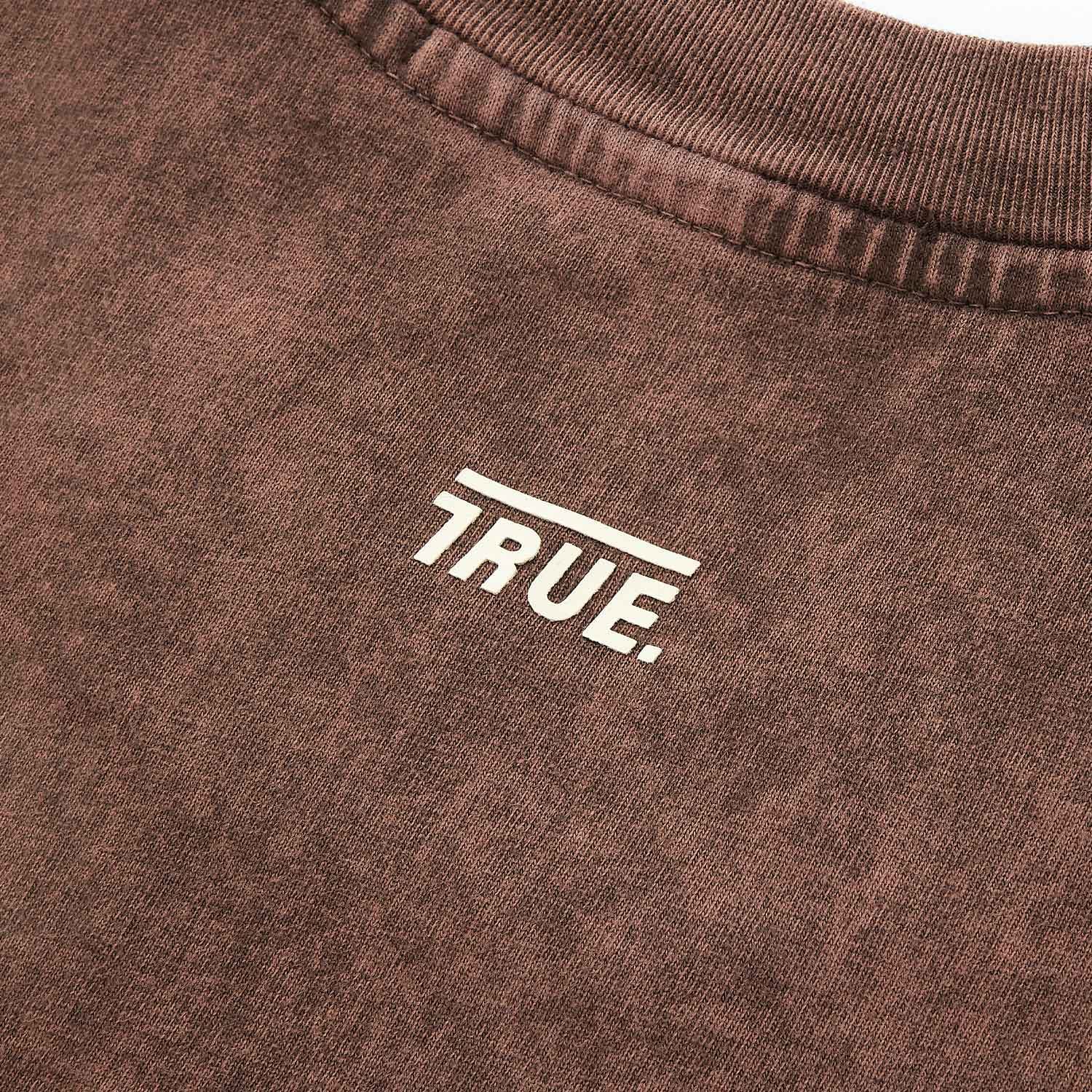 Oversized Washed T- Shirt - Brown - imagen 4
