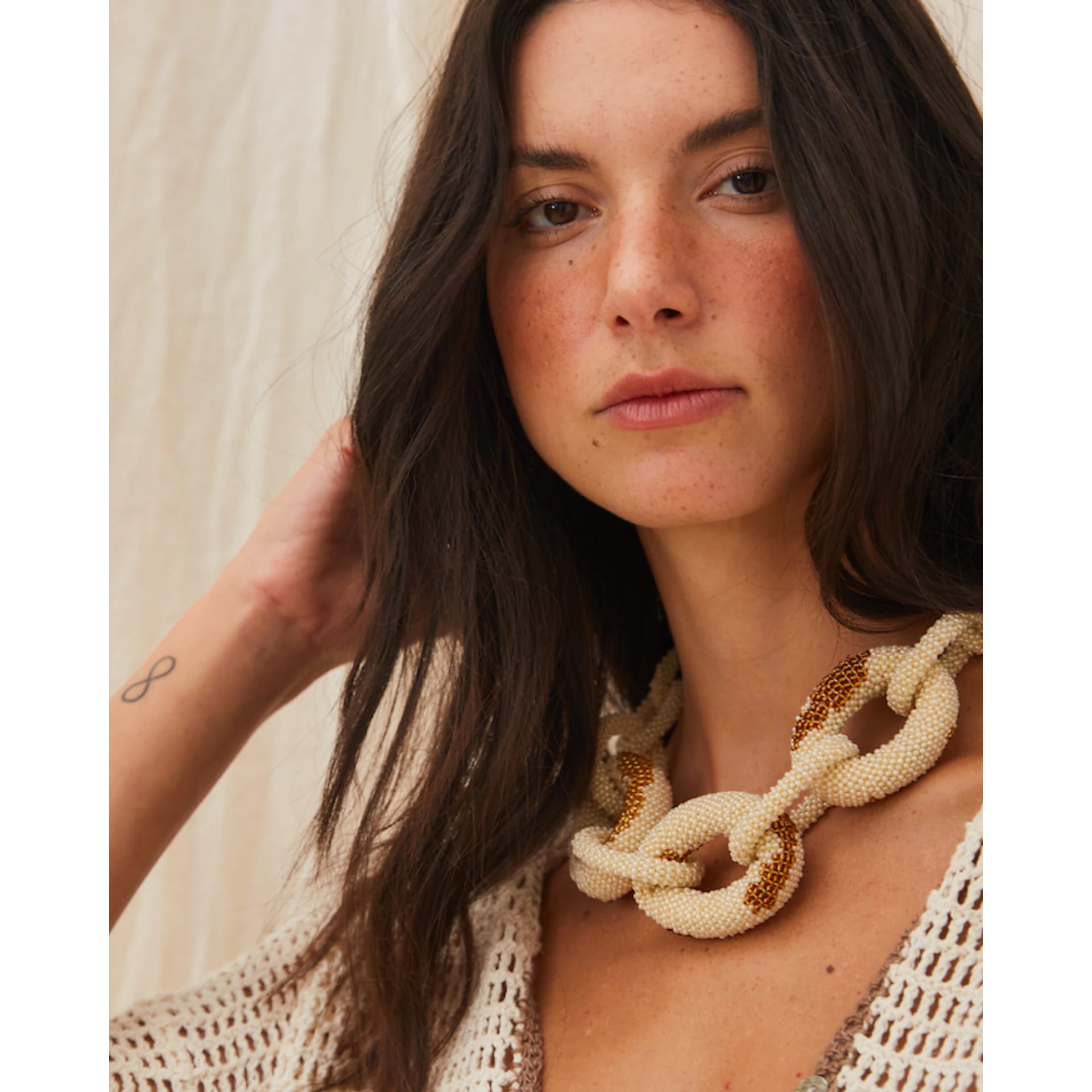 Link Beaded Necklace - imagen 18