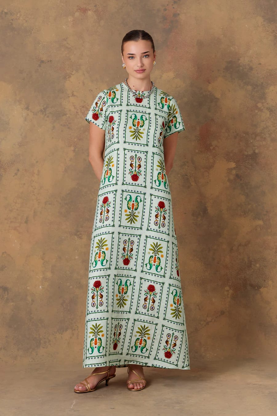 Wome's dress linen silvan light green - imagen 4