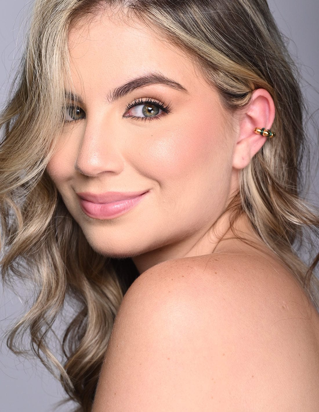 Ear Cuff Cloud Verde - imagen 1