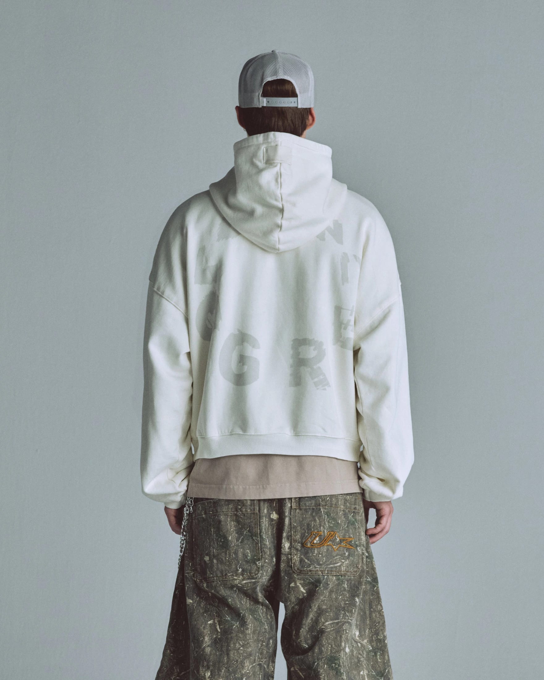 Echoes Tremor Boxy Fit Hoodie White - imagen 7