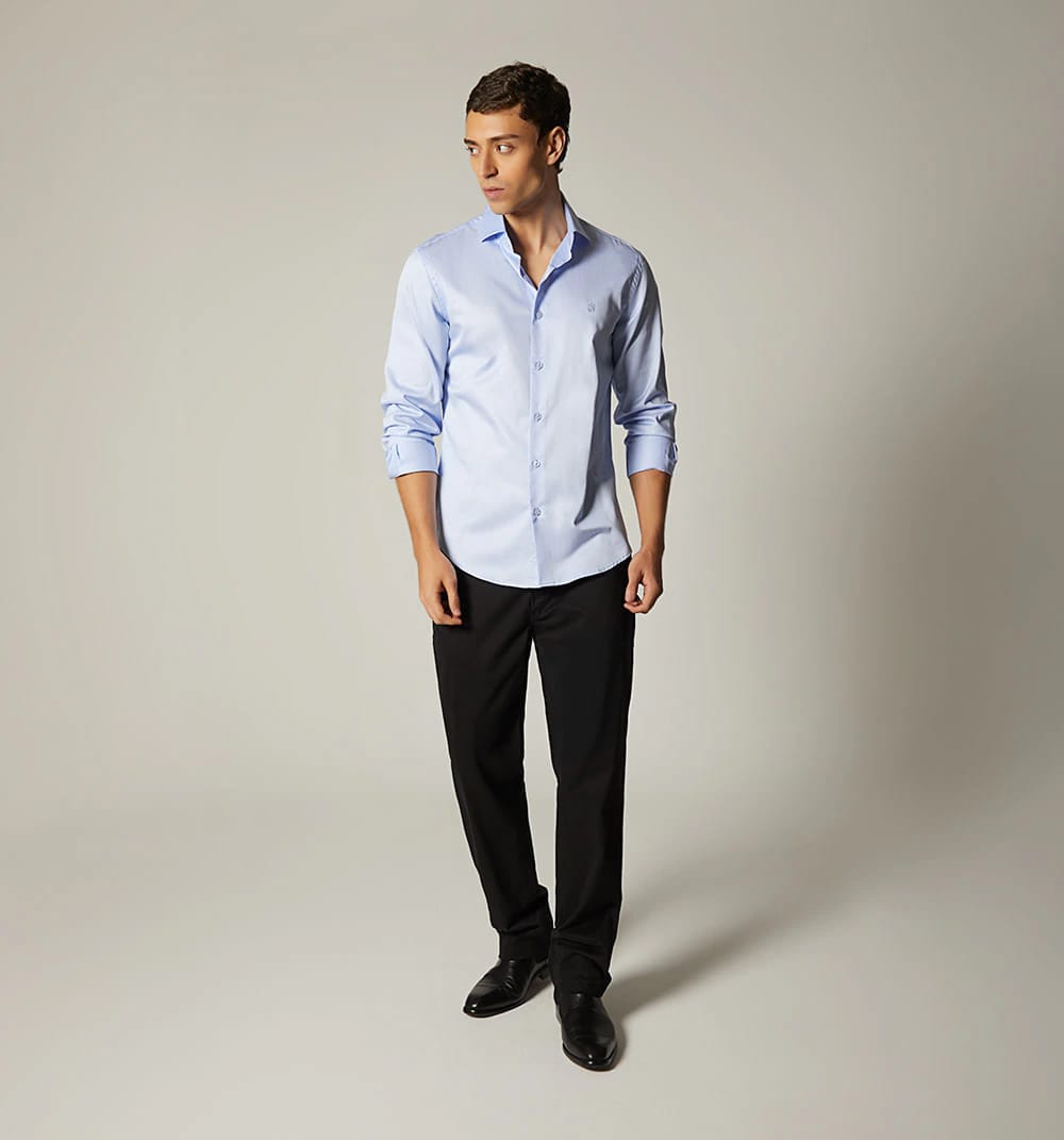 Camisa para hombre manga larga regular fit - imagen 1
