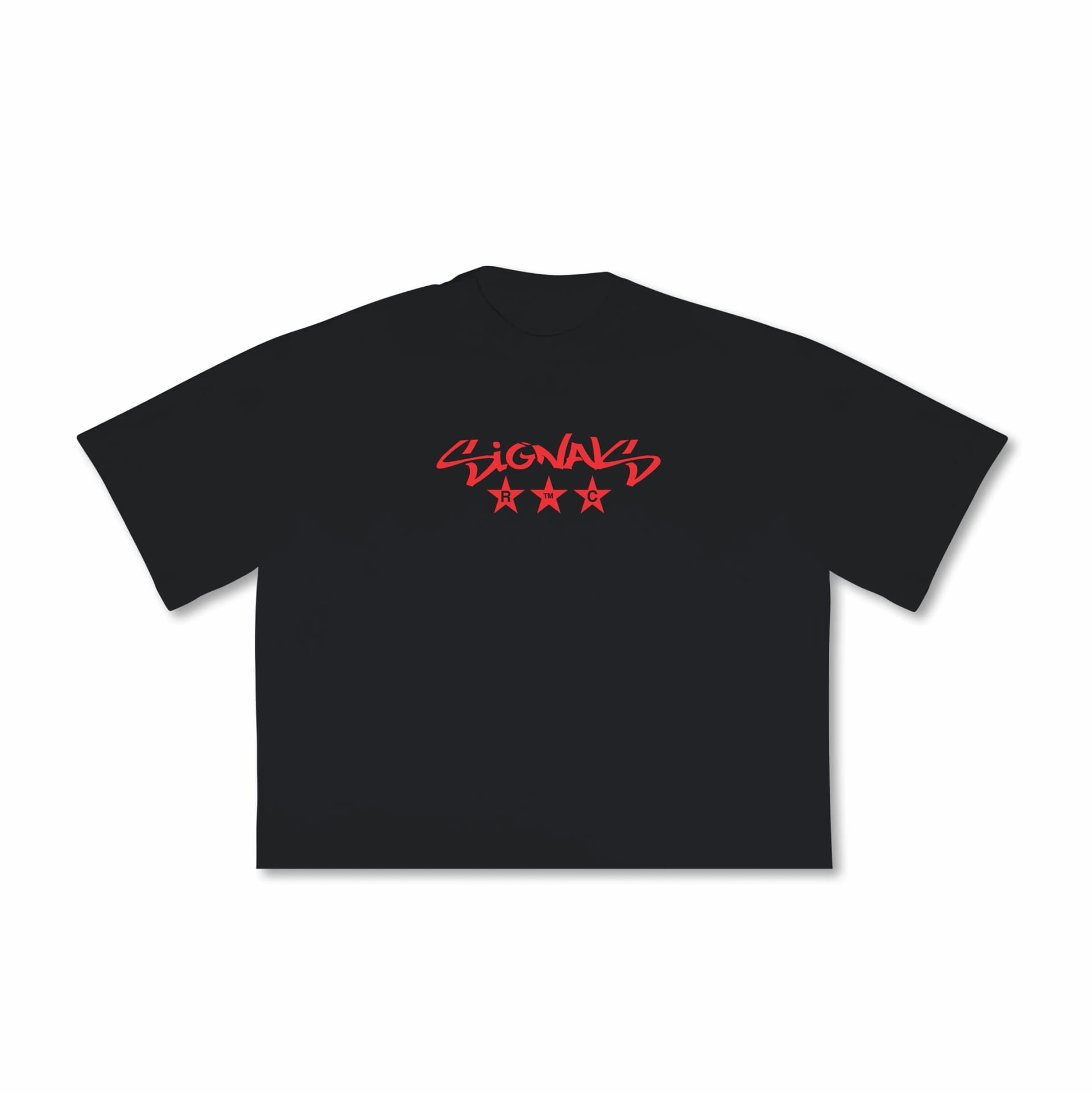 T-shirt Boxy Signals Black - imagen 1