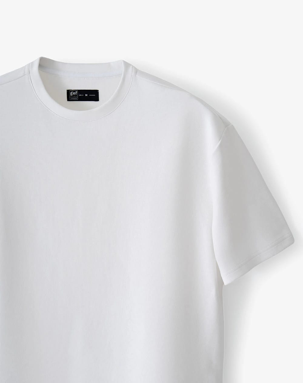 Camiseta manga corta oversize algodón blanco hombre - imagen 2