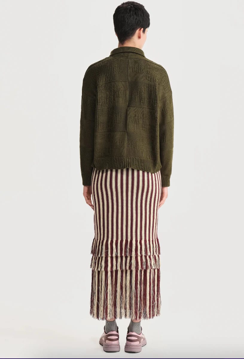 GREEN PICNIC POLO CARDIGAN - imagen 2