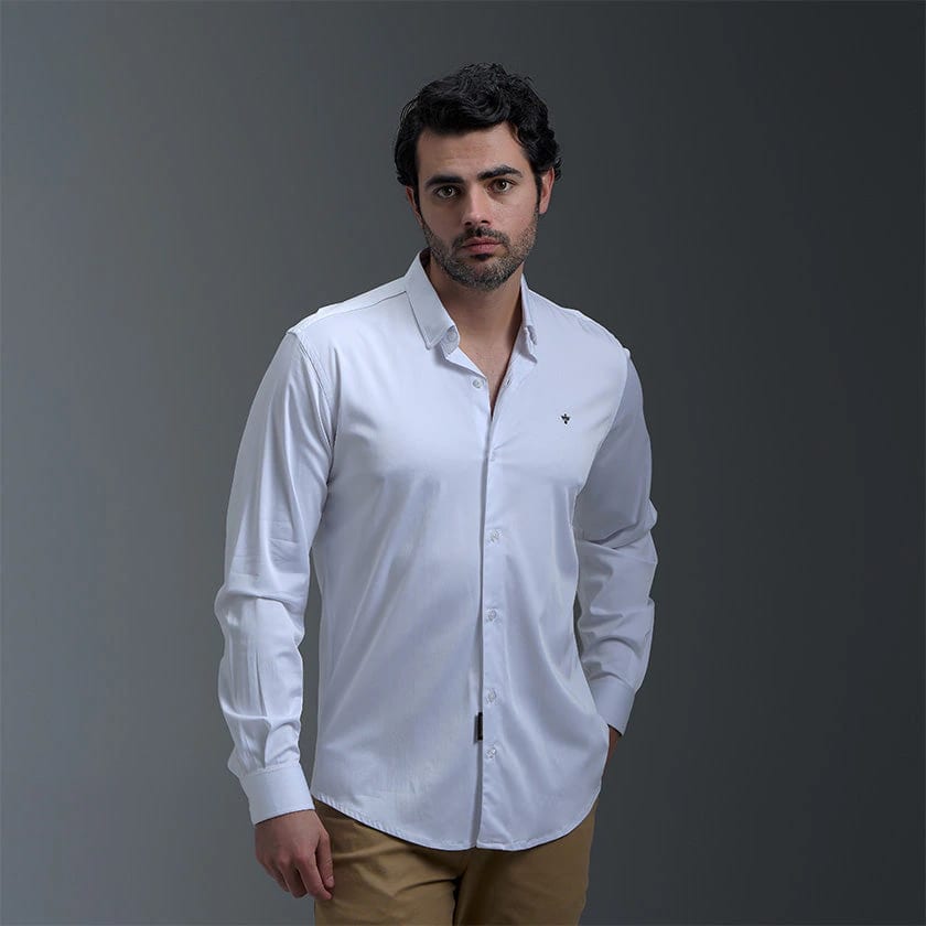 Camisa Blanca Manga Larga - imagen 1