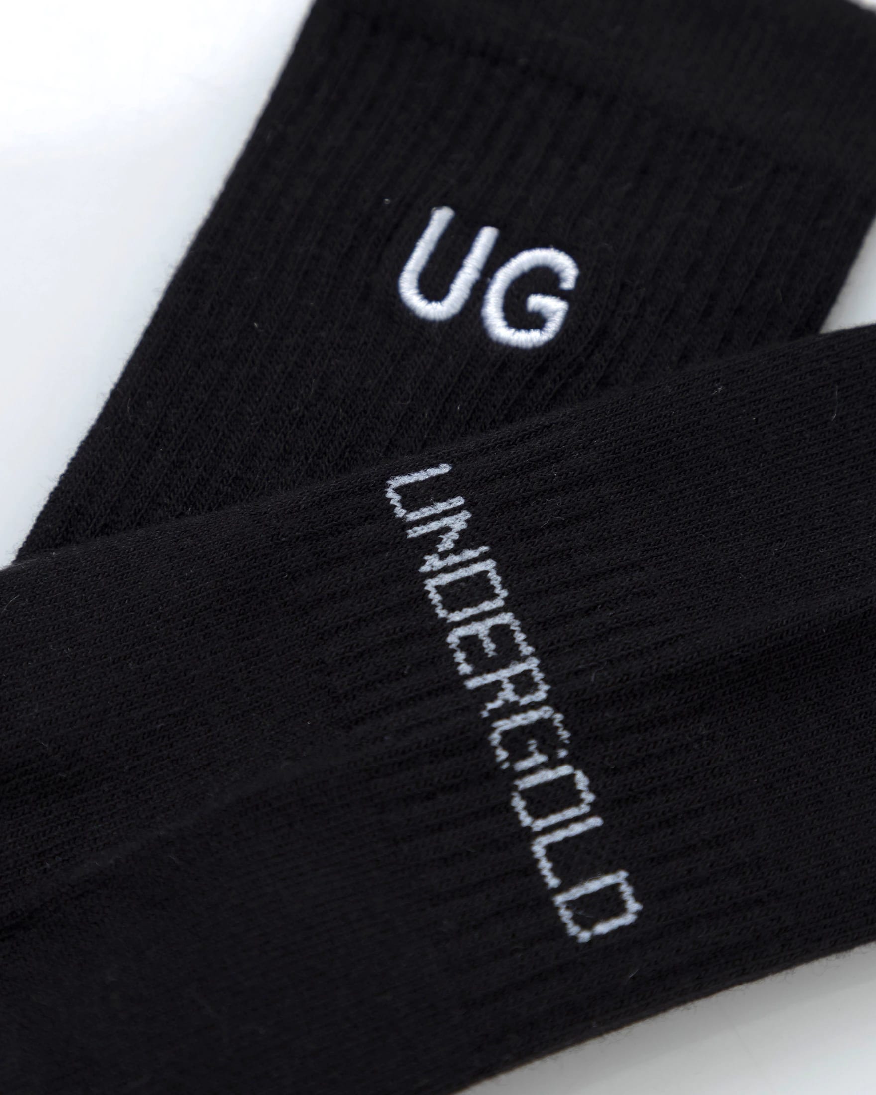 Basics Embroidered UG Socks Black - imagen 4