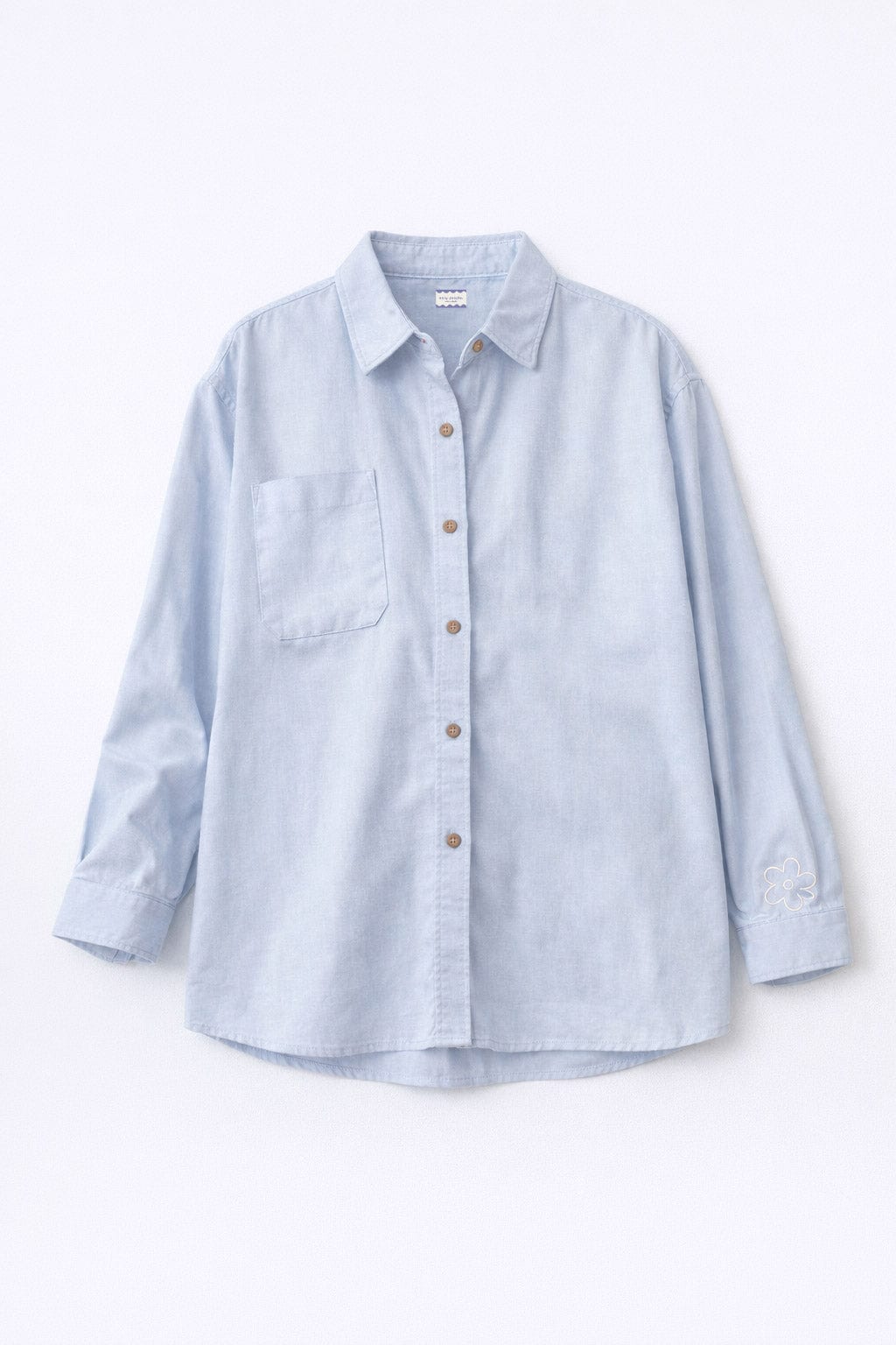 Camisa flor azul - imagen 5
