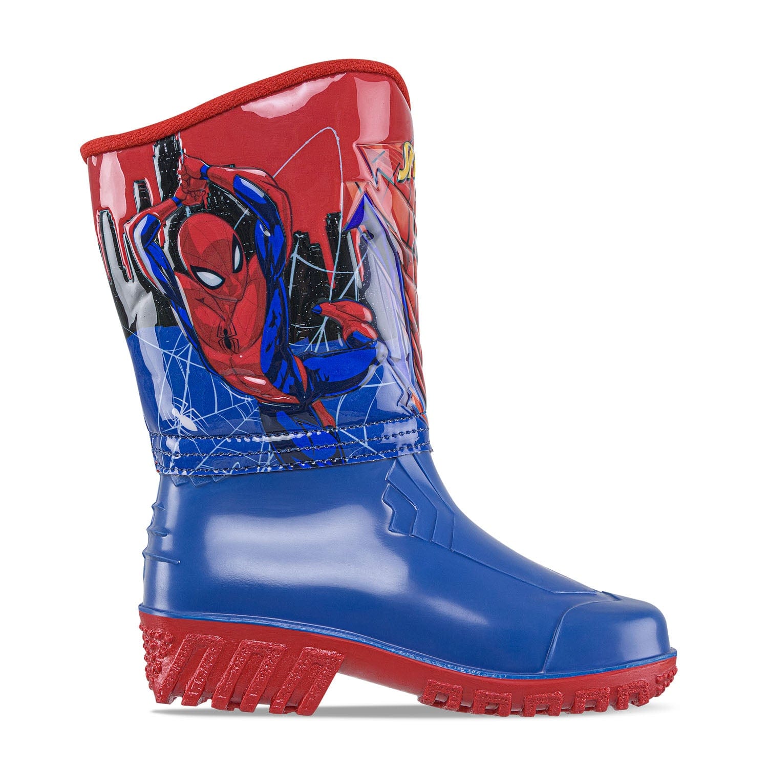 Botas Lluvia Spiderman Parker Azul-Rojo Disney Para Niño - imagen 3