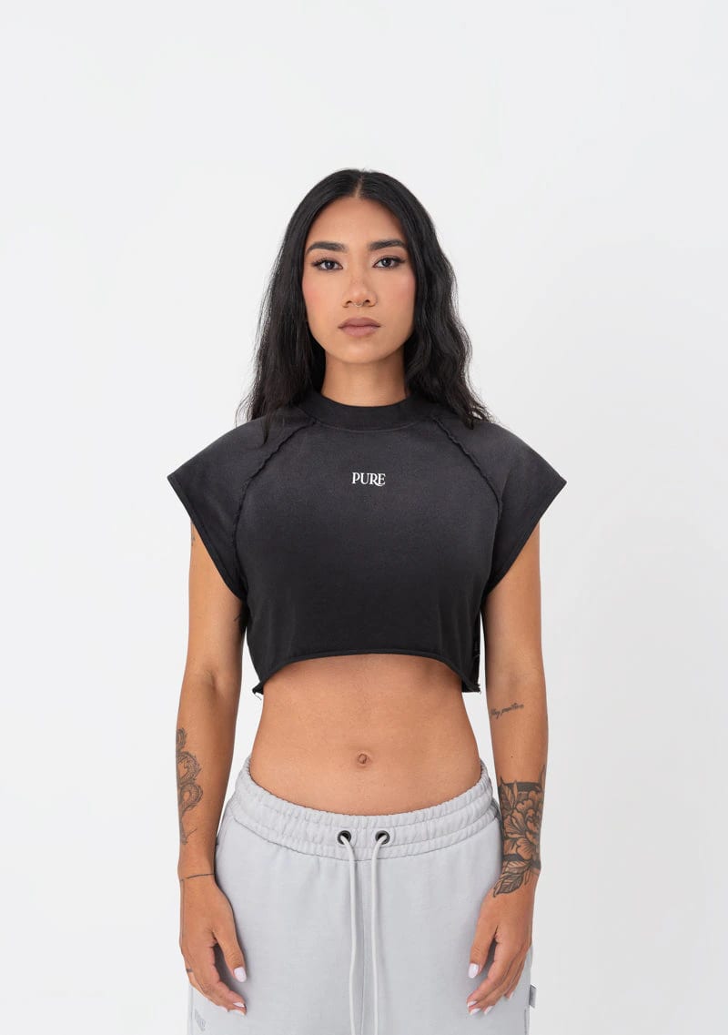 Atelier Black washed Crop top - imagen 2