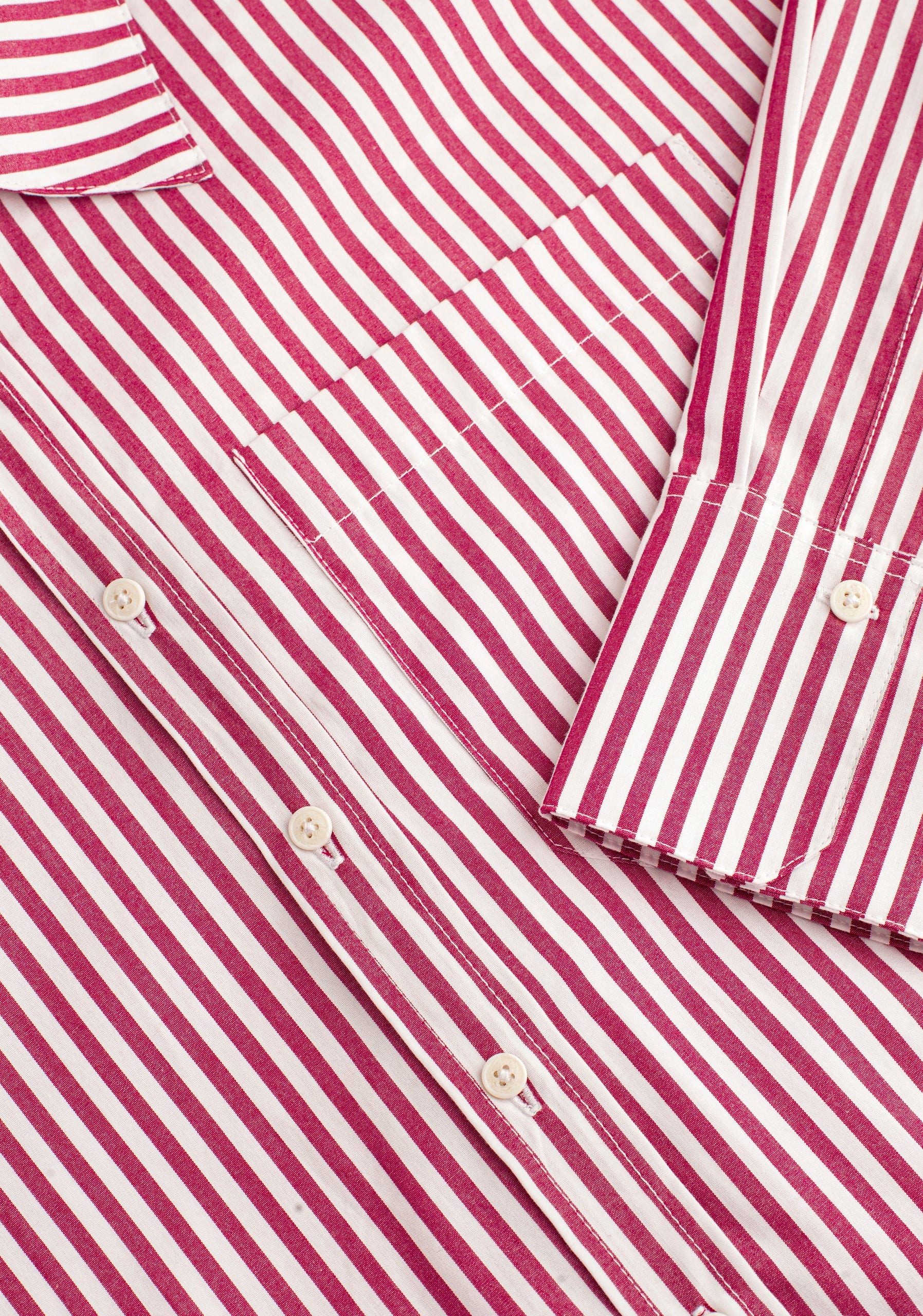 Camisa M Antonella Rayas Cereza - imagen 3