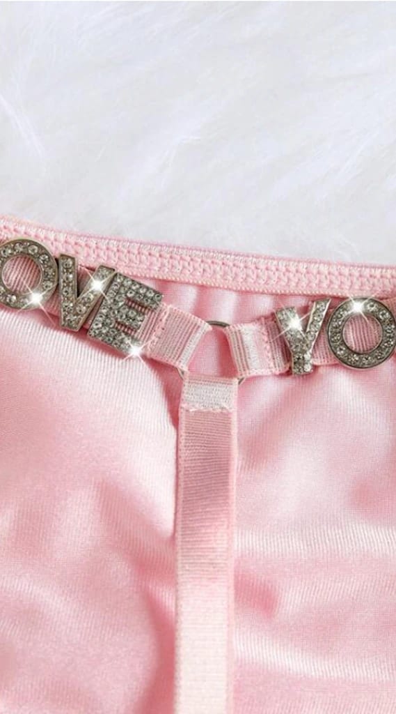 Tanga letras LOVE YOU rosa SH-480140-ROS-S - imagen 2