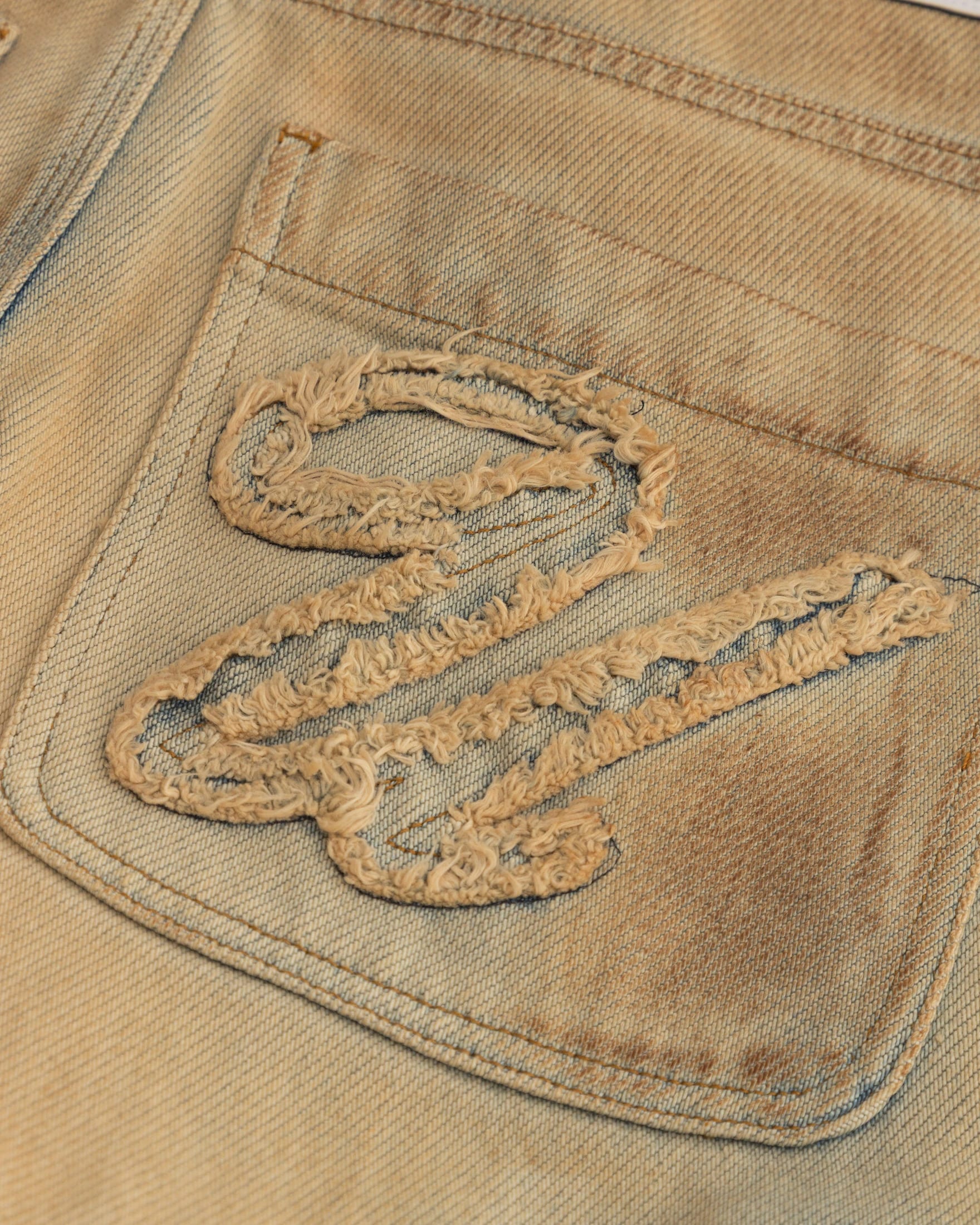 Holy State Stripe Wide Jeans Sand Blue - imagen 4