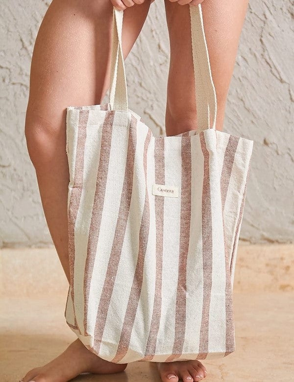 Bolso Fuerza Rayas Terracota - imagen 2