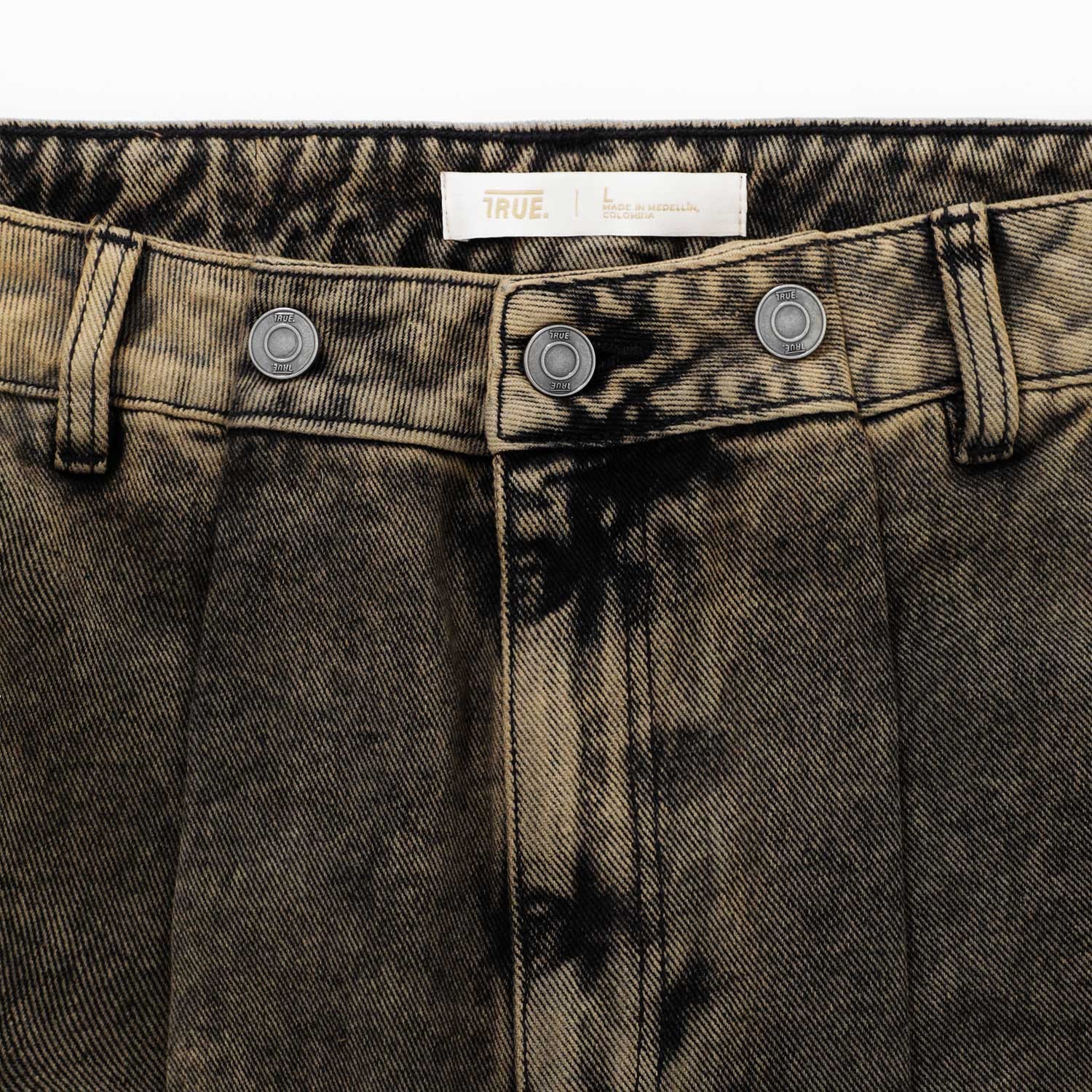 Lounge Printed Denim Pants - Brown - imagen 8