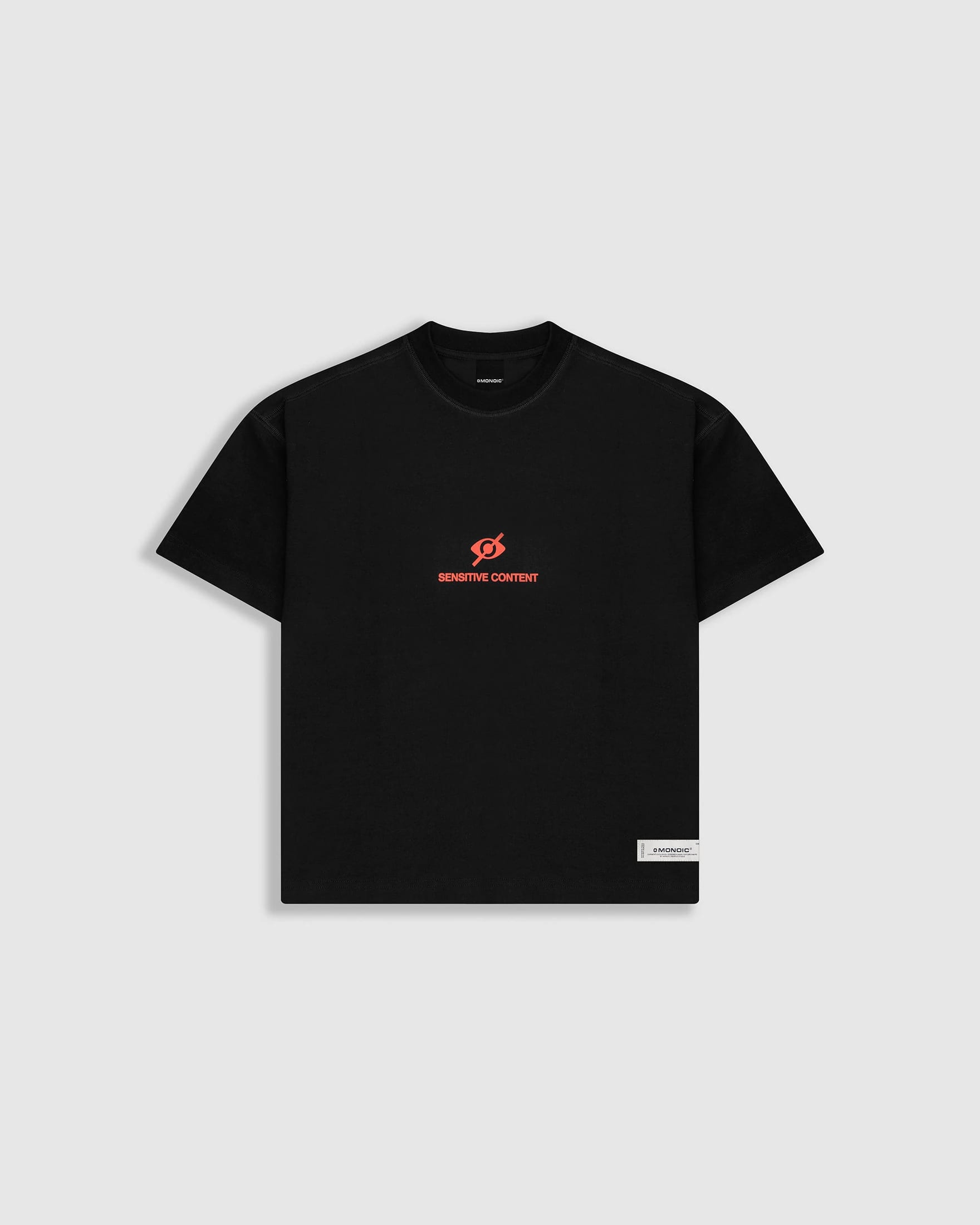 Camiseta Boxy Fit Don't Look - Negro Oscuro - imagen 7