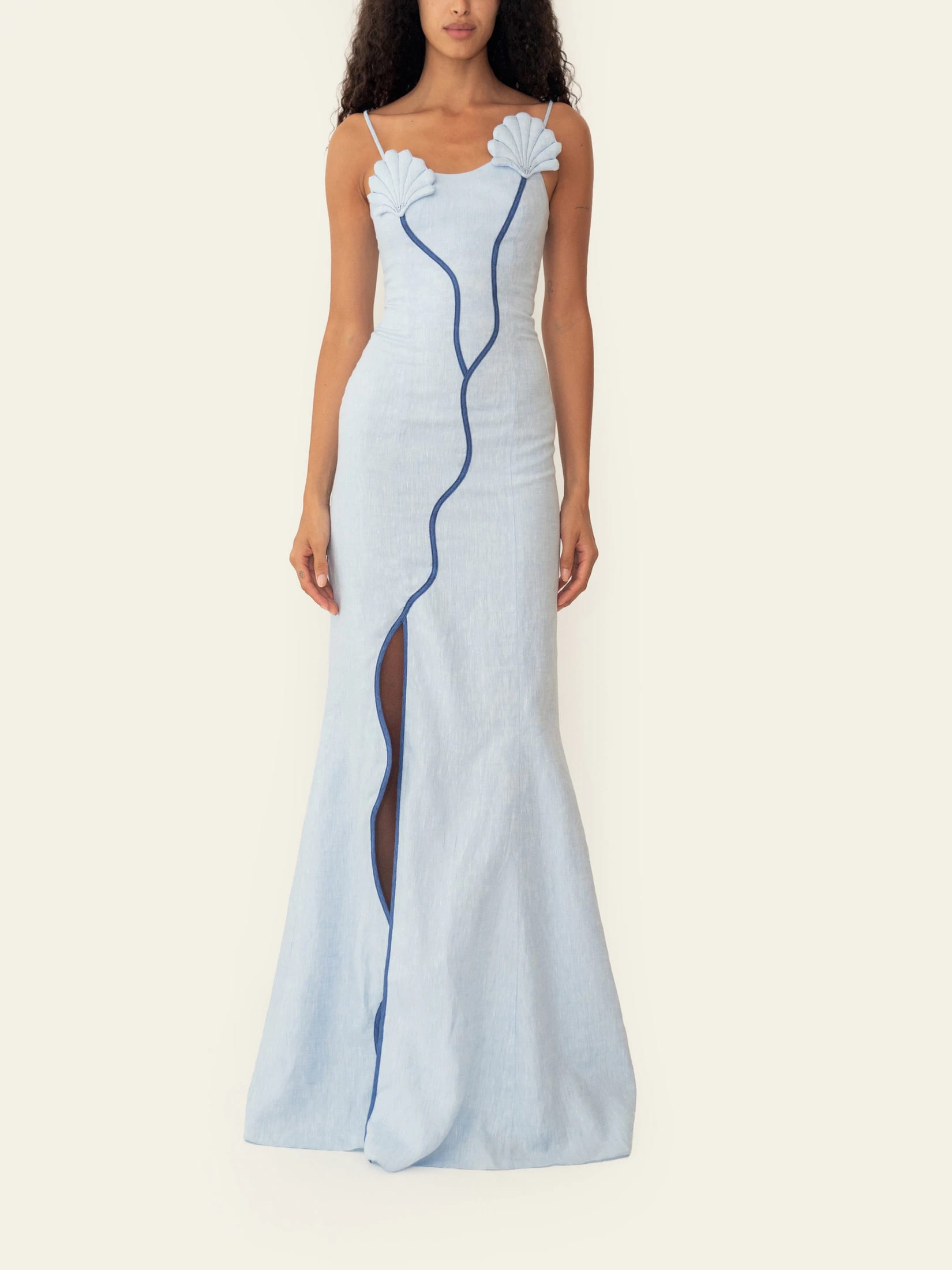 ANTONIA DRESS WAVE BLUE - imagen 2