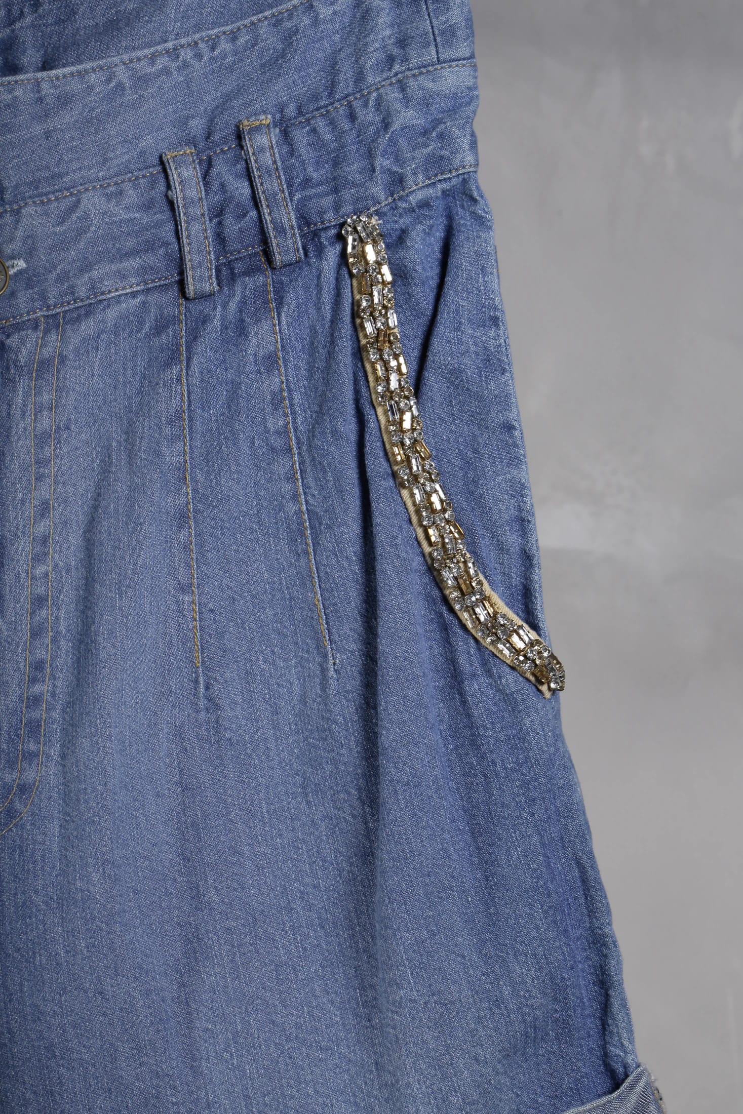 BEAD DENIM BERMUDA - imagen 2