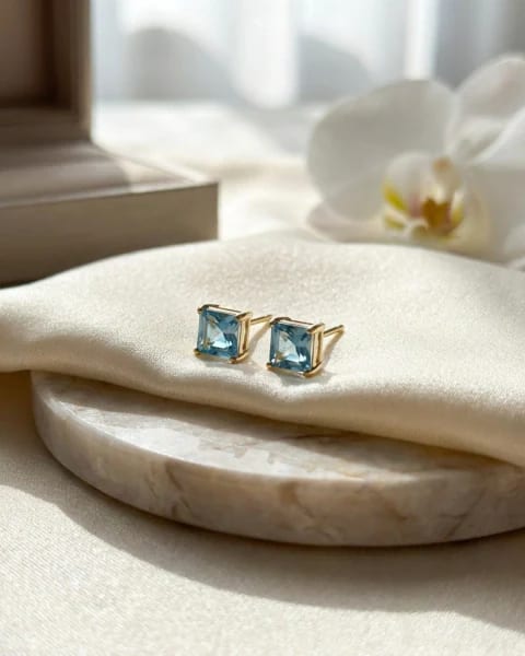 Topos Esmeralda y Diamante en Oro 18k - imagen 1