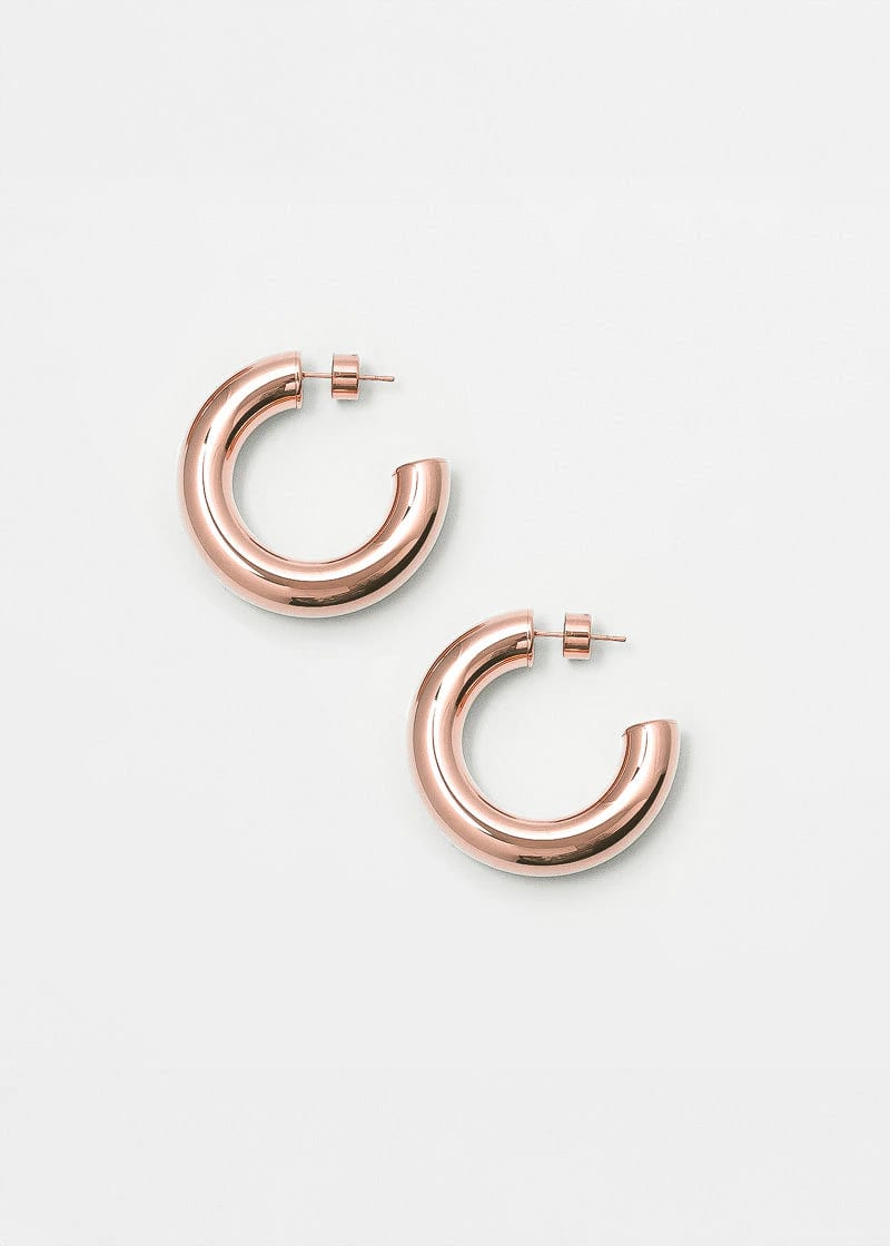 Combo MENIK HOOPS + EXTRA CHUNKY EARCUFF - imagen 4