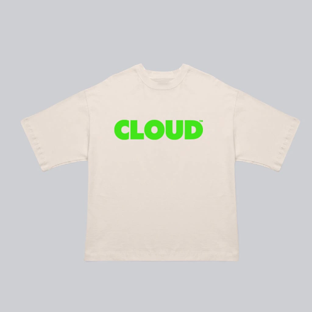 Camiseta BLOCK verde neón sobre blanco - imagen 1
