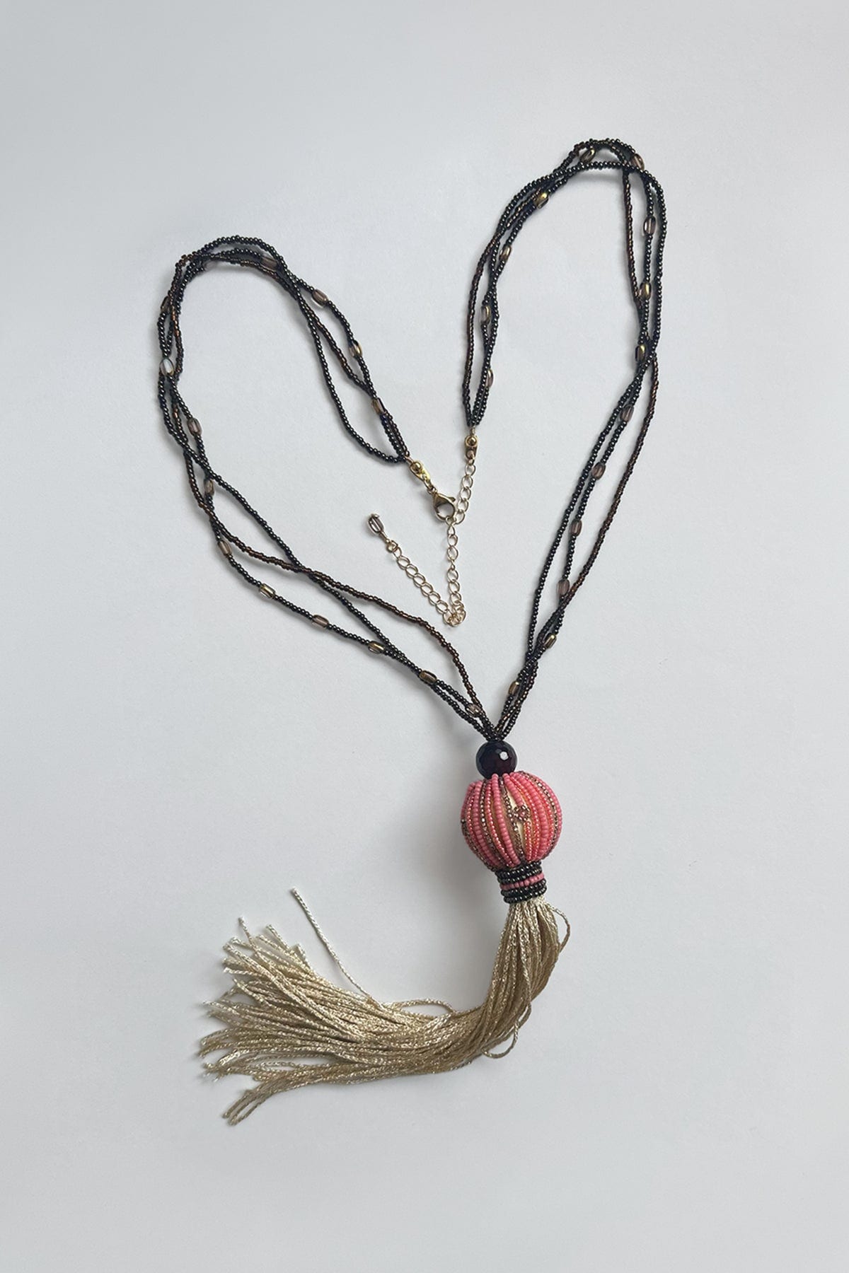 Collar rosa largo - imagen 3