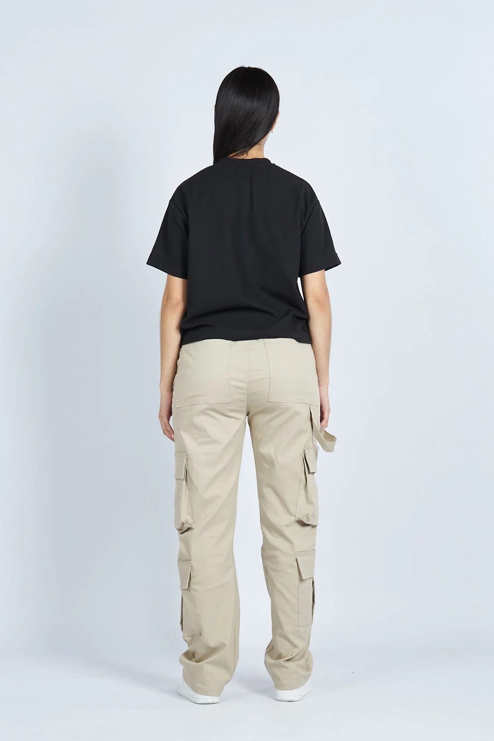 Pantalón jogger cargo bota recta 8 bolsillos  CAQUI | Drop 03 | - imagen 6