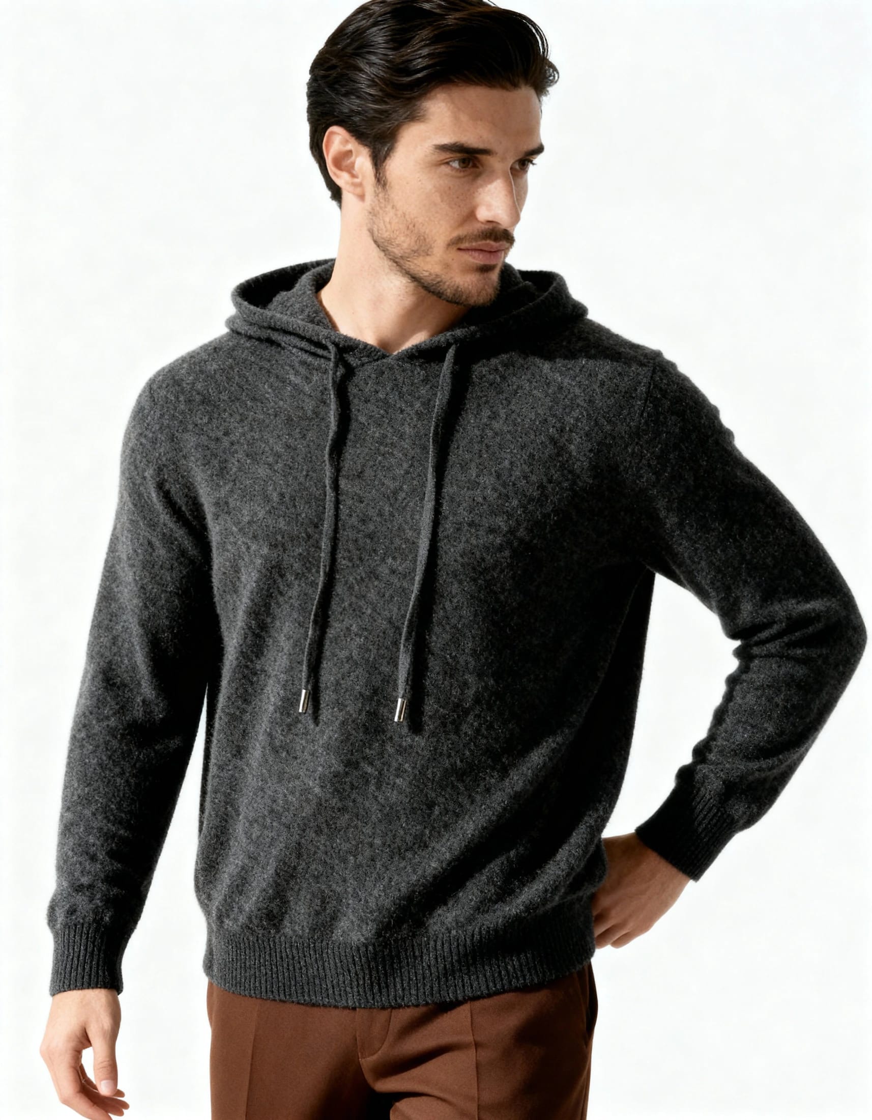 100% Cashmere Hoodie - imagen 2